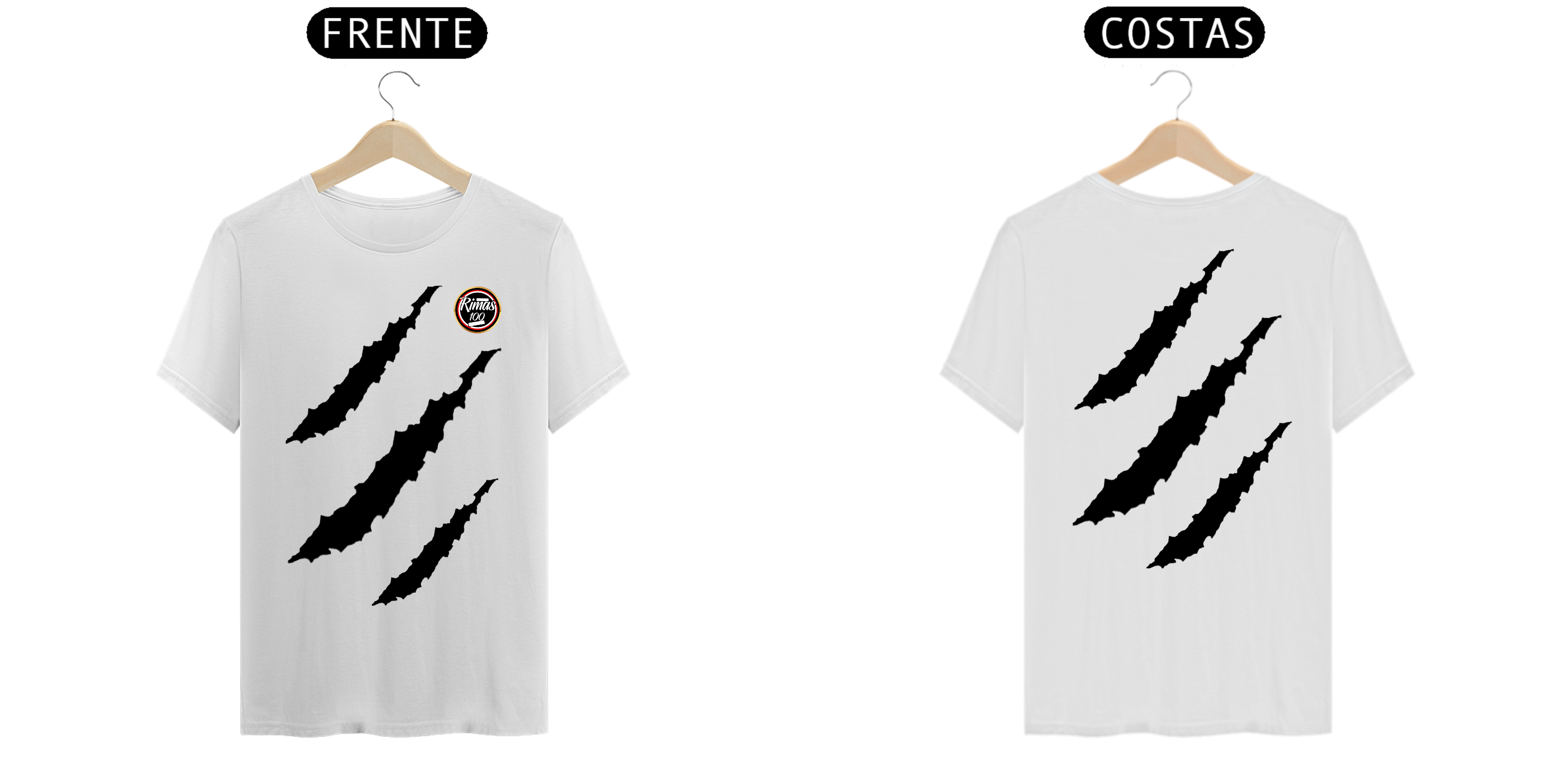 CAMISA RIMAS RASGADA BRANCA