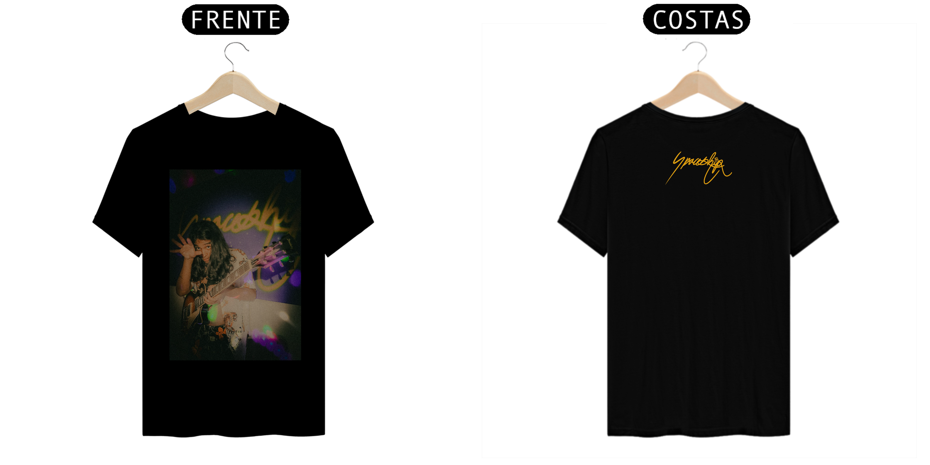 CAMISETA LENDA DO ROCK, GUITARRISTA DA SPACESHIP