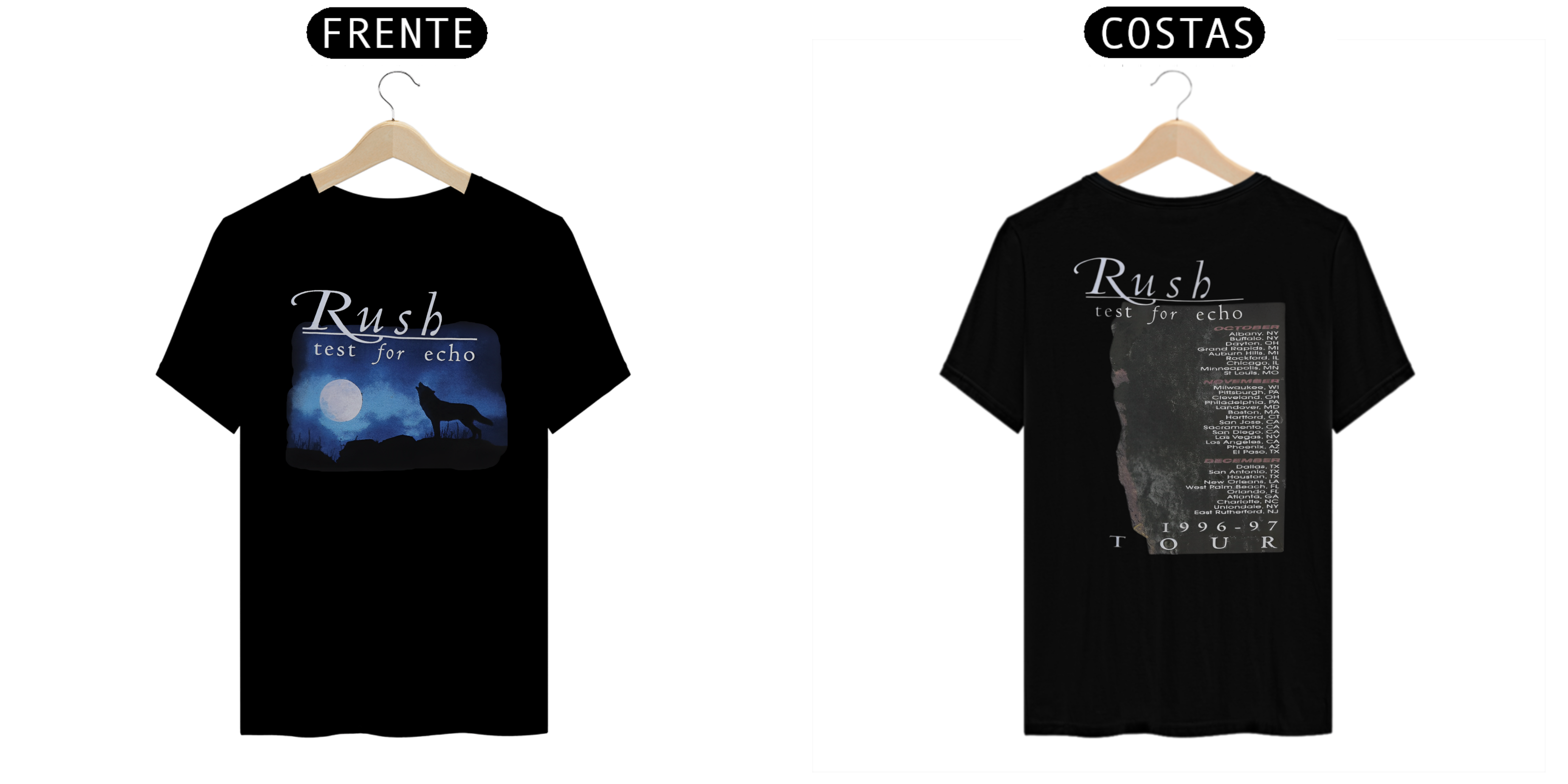 CAMISETA RUSH TOUR TEST FOR ECHO 