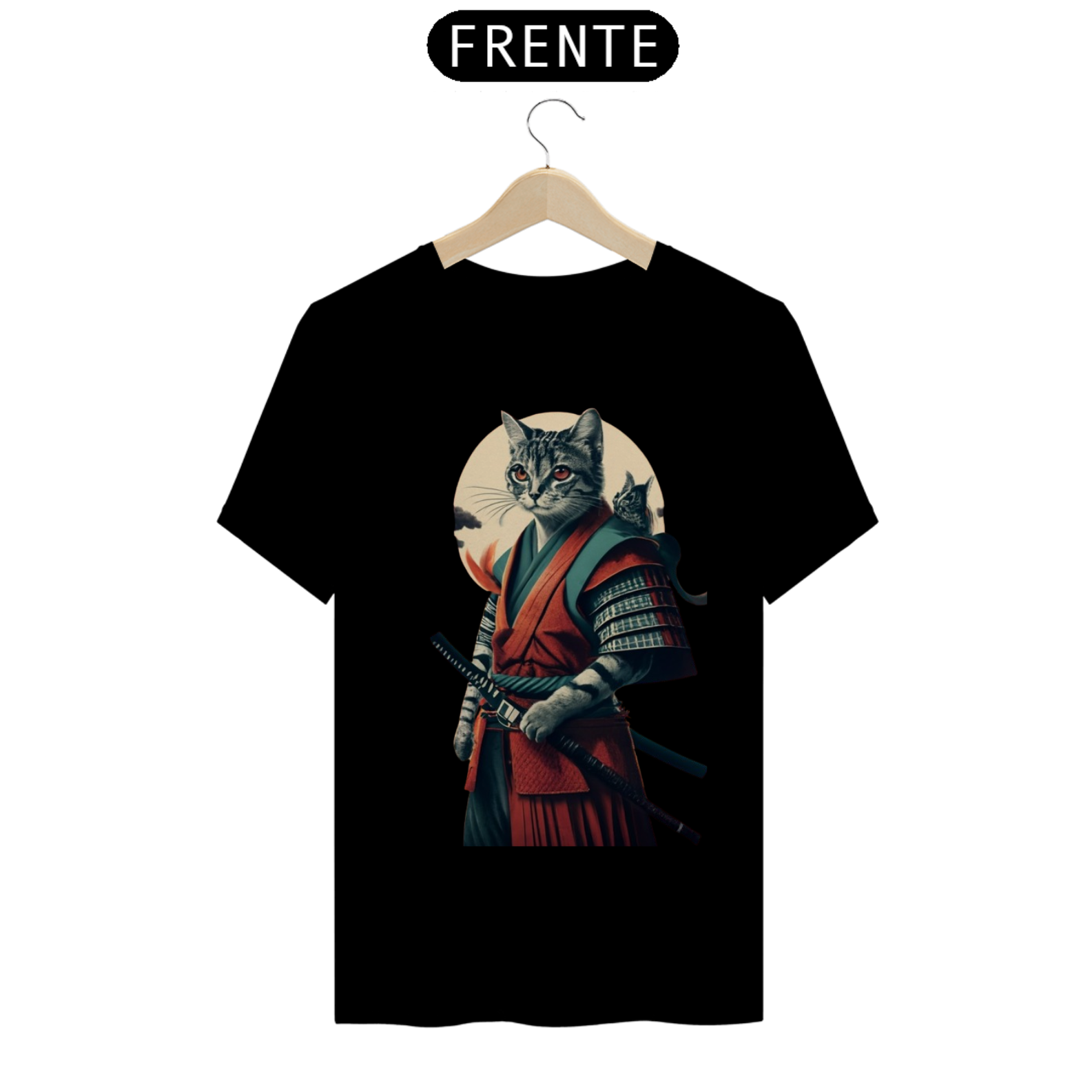 T-SHIRT CAMICAT SAMURAI AND CAT 