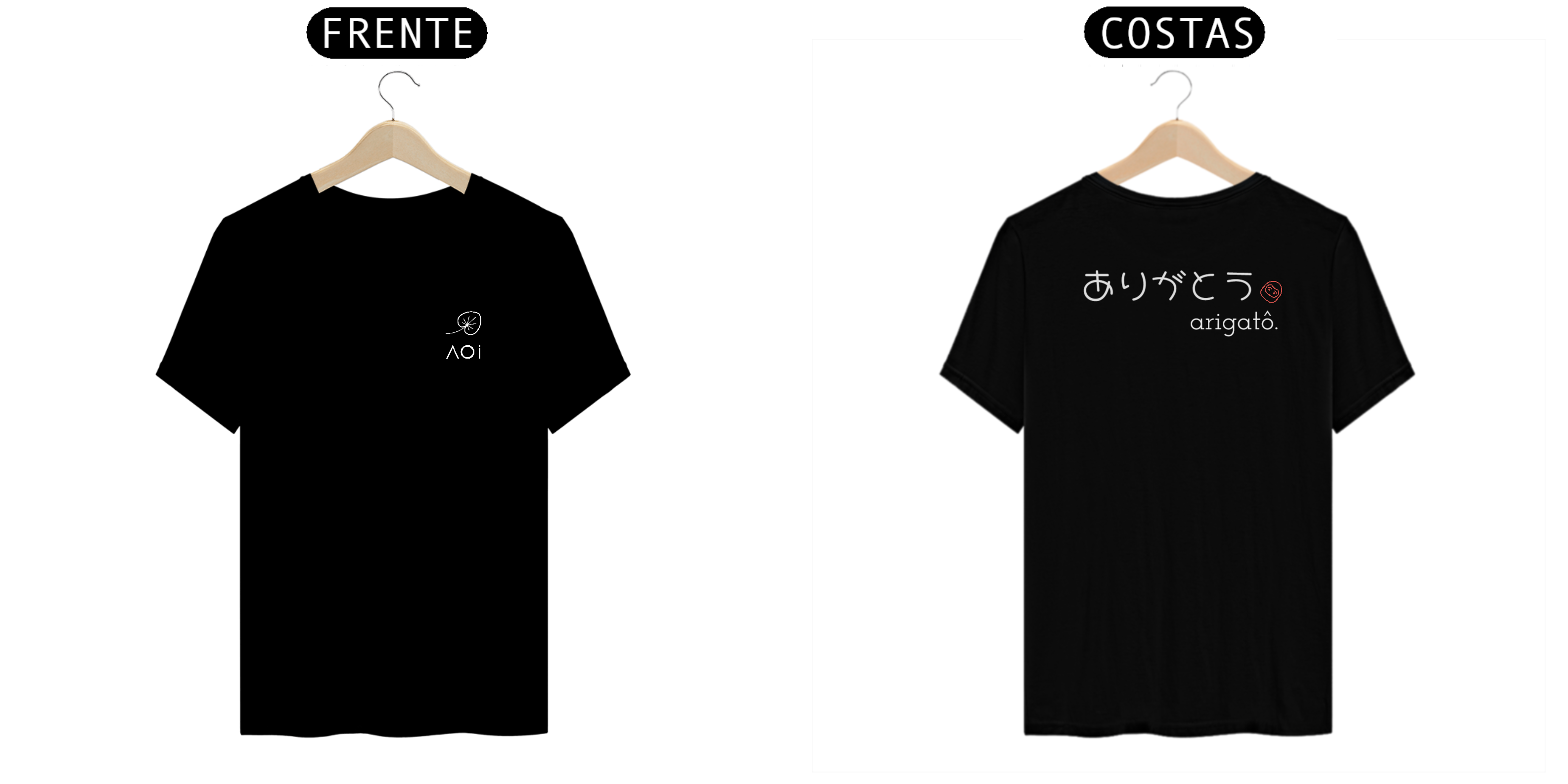 T-shirt Aoi - ありがとう (arigatô)