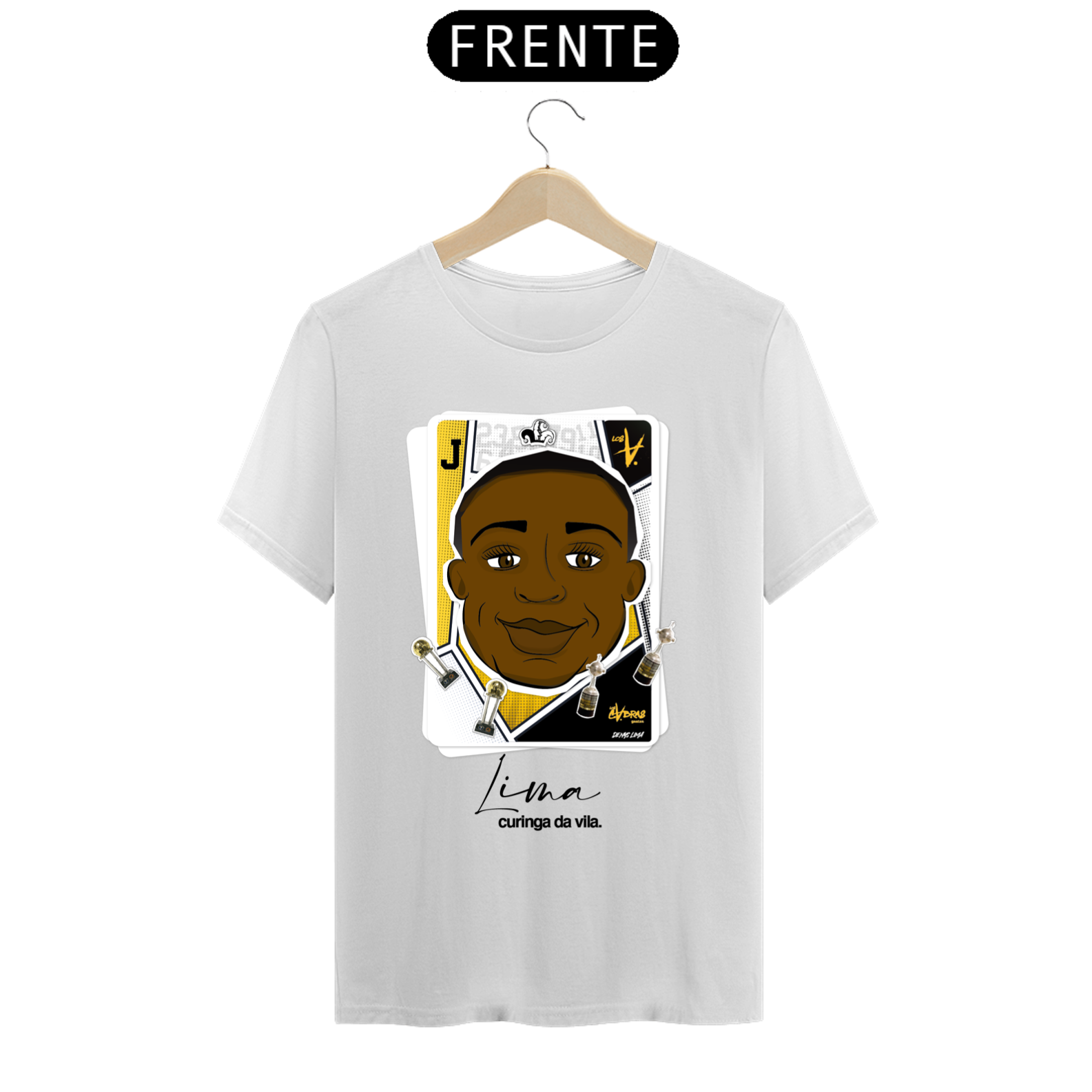 CAMISETA LIMA CURINGA DA VILA -  PRIME BRANCA