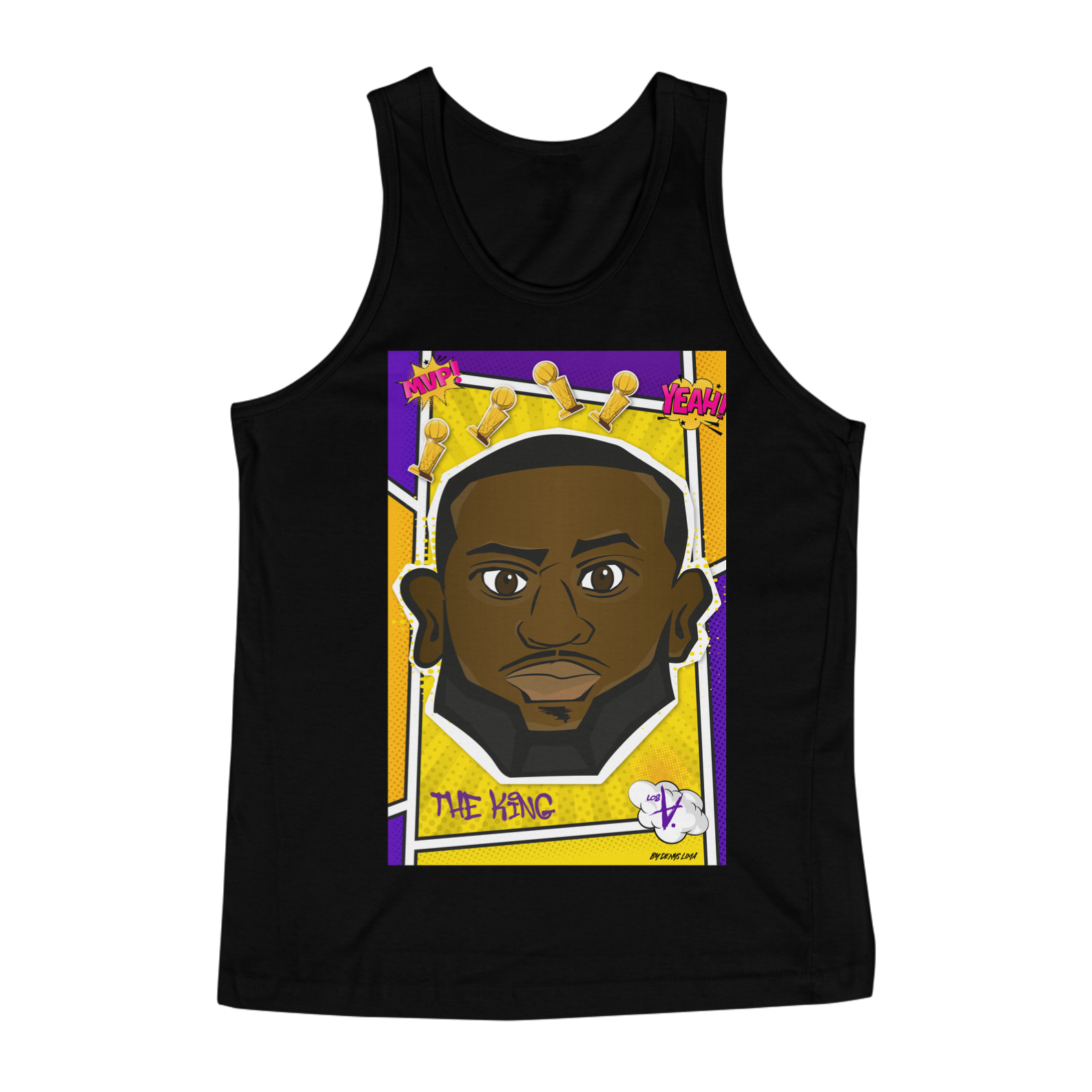 CAMISETA THE KING POP - REGATA