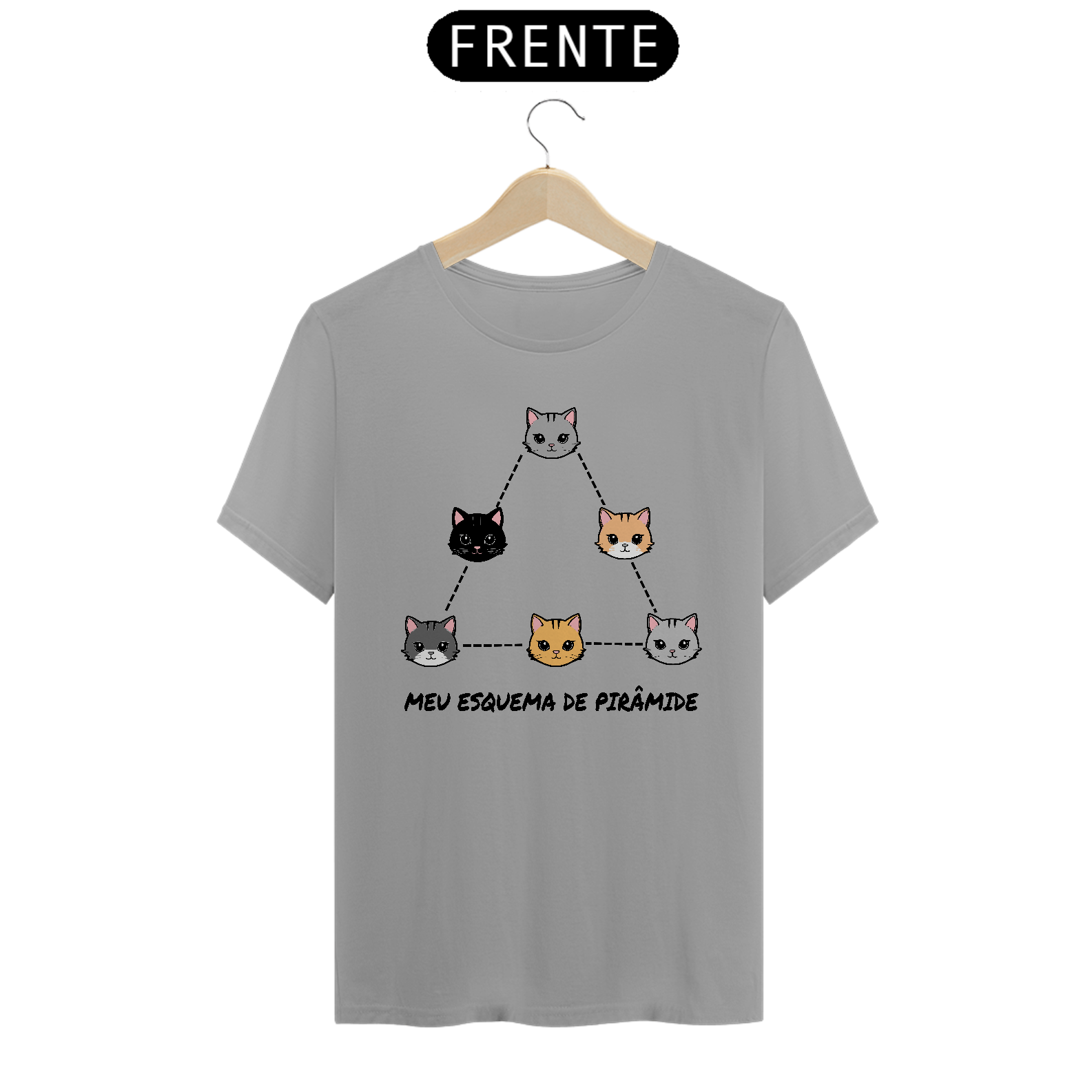 CAMISETA PIRÂMIDE FELINA