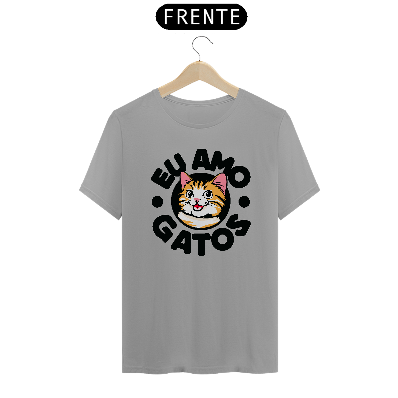 CAMISETA EU AMO GATOS