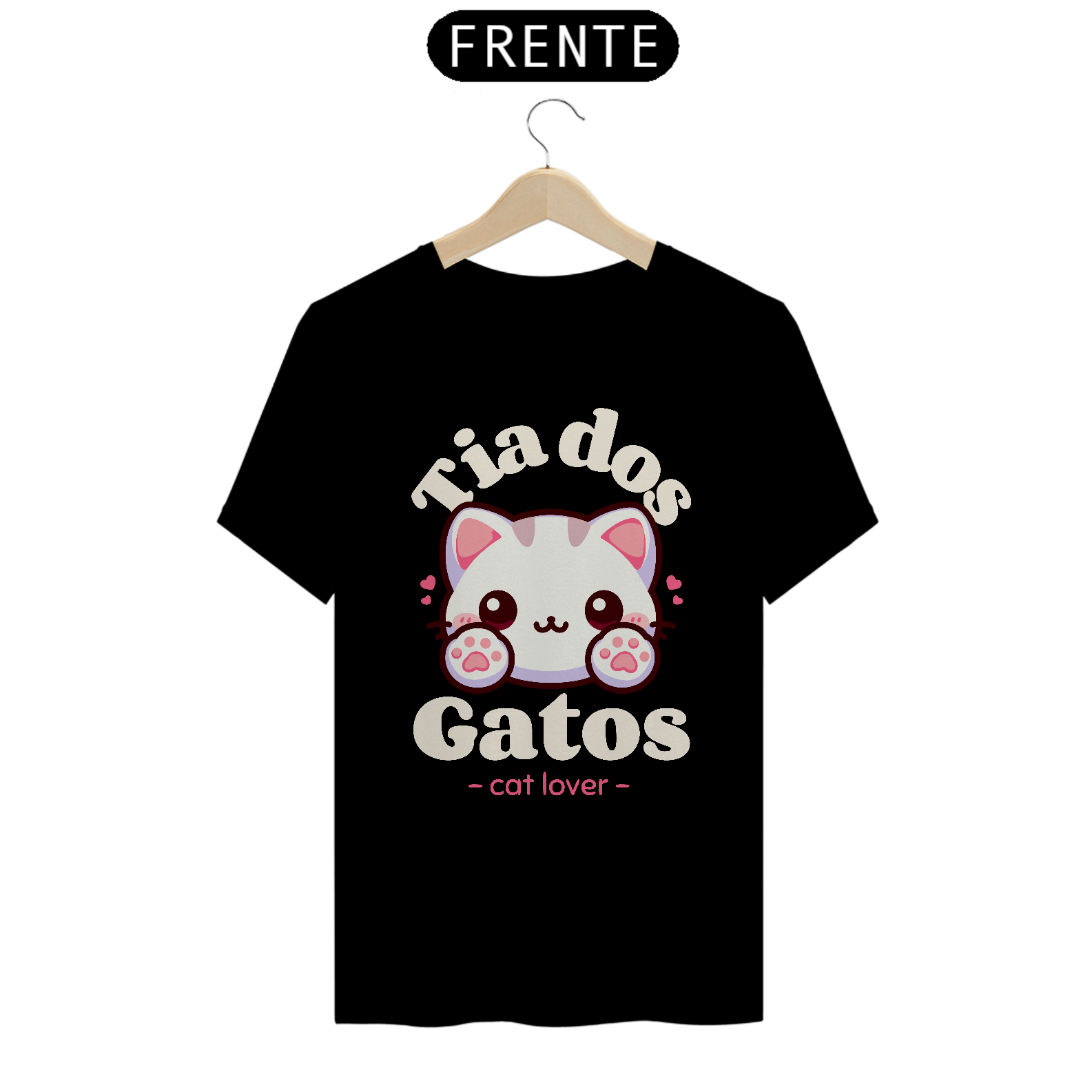 Nome do produto: CAMISETA TIA DOS GATOS