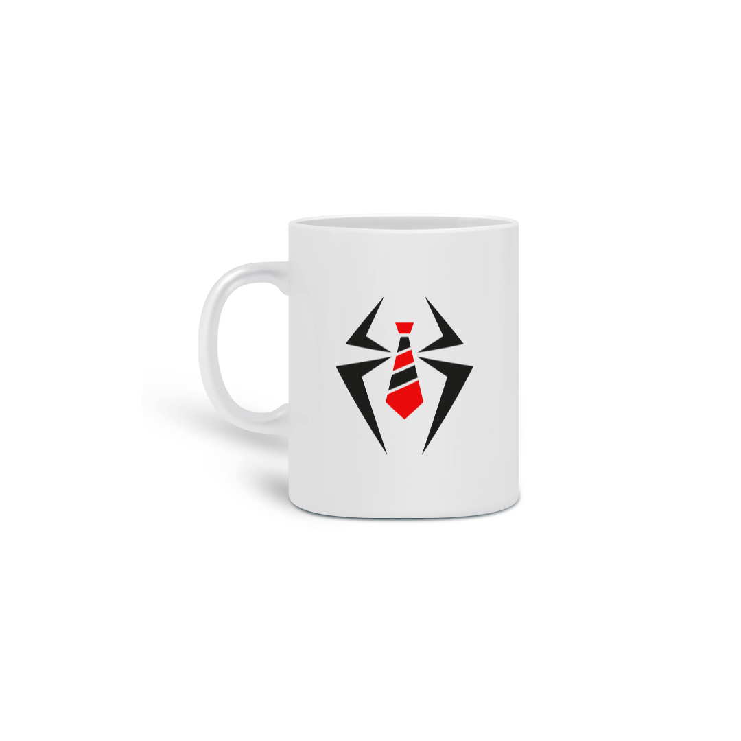 Caneca Crente-aranha - Logo Simples - Branco