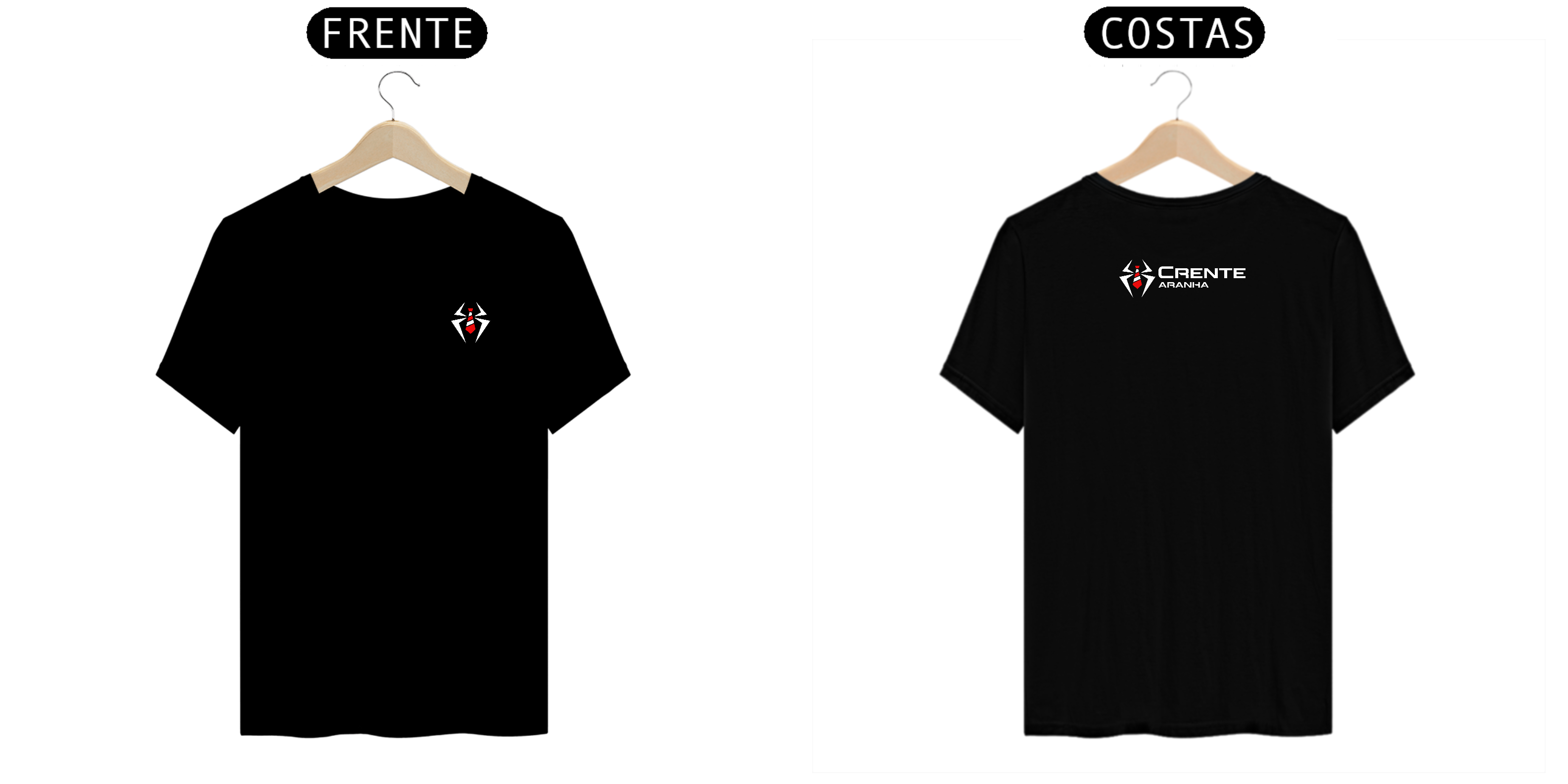 T-Shirt PRIME- Frente e Verso - Preto