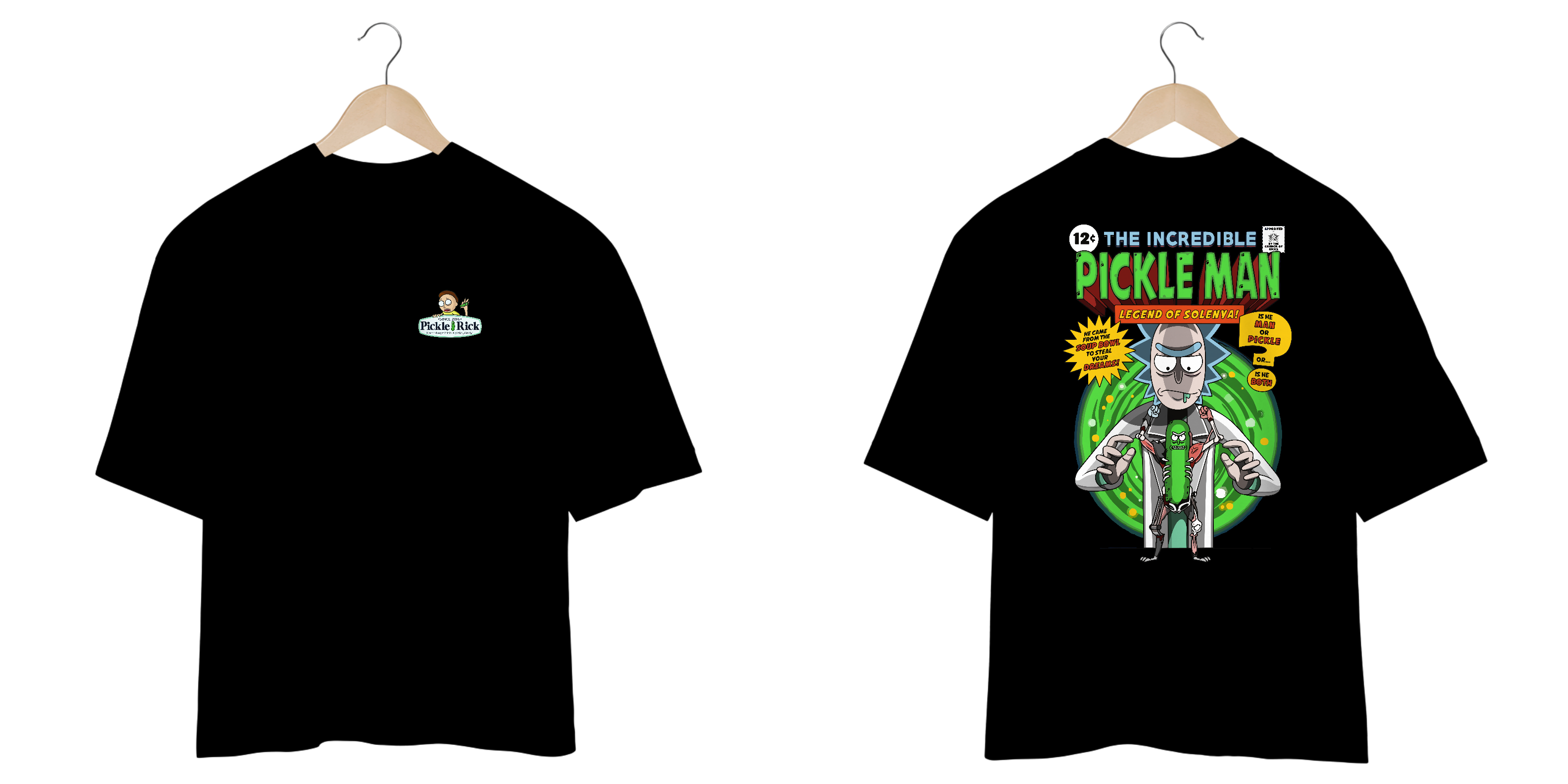 Camiseta Oversized PICKLE RICK Premium