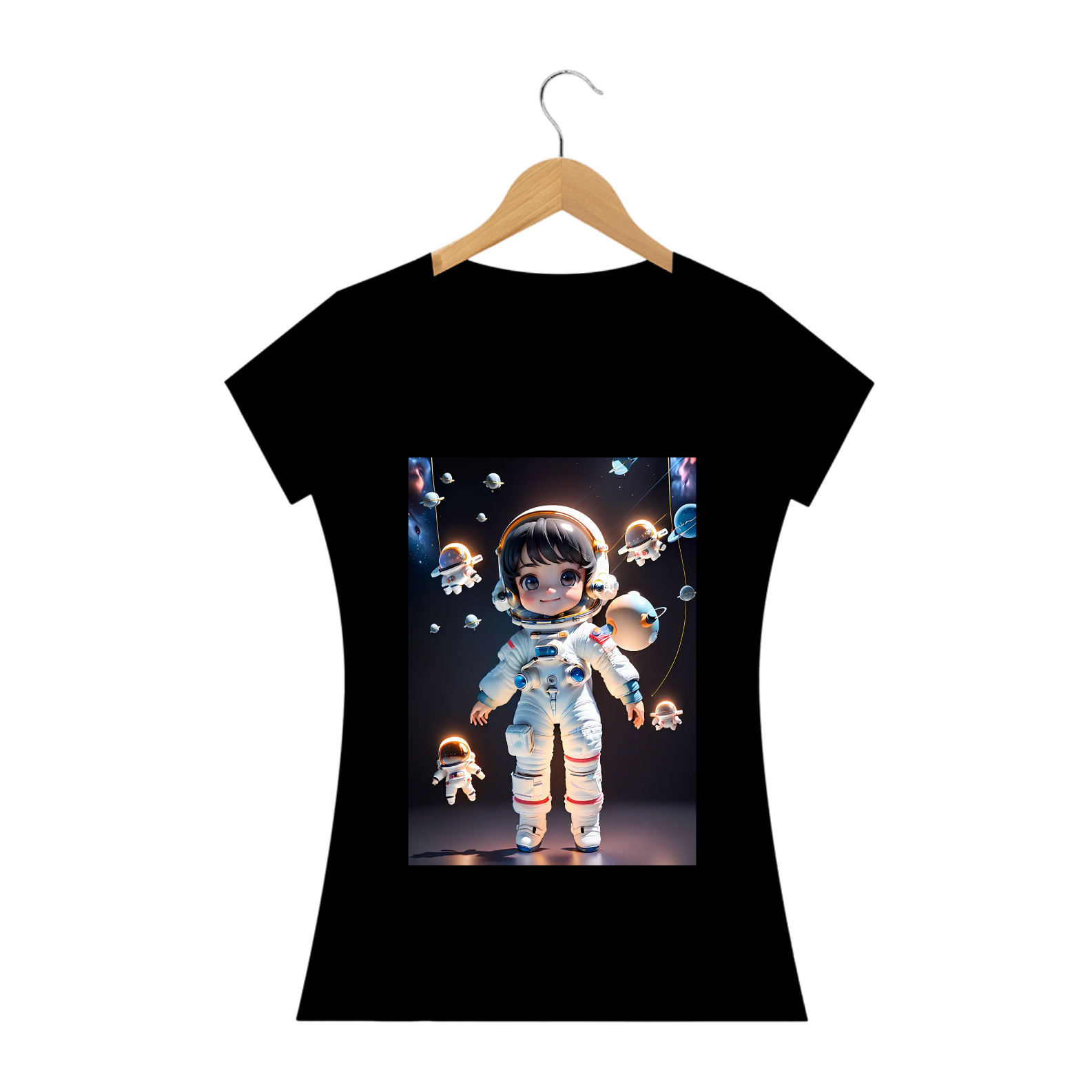 camisa menina astronauta 