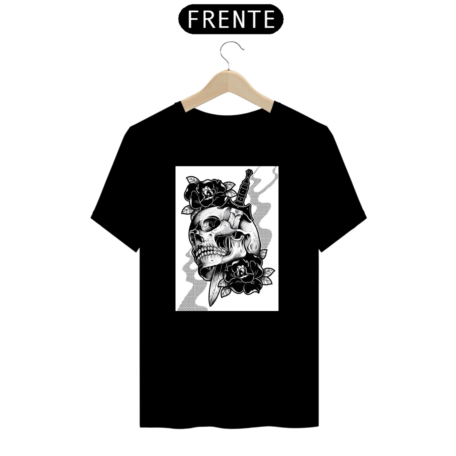 Nome do produto  camiseta caveira unisex