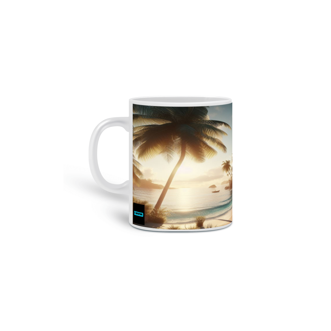 Nome do produto: Darwinpunk; Caneca; Praia; Arte; Natureza