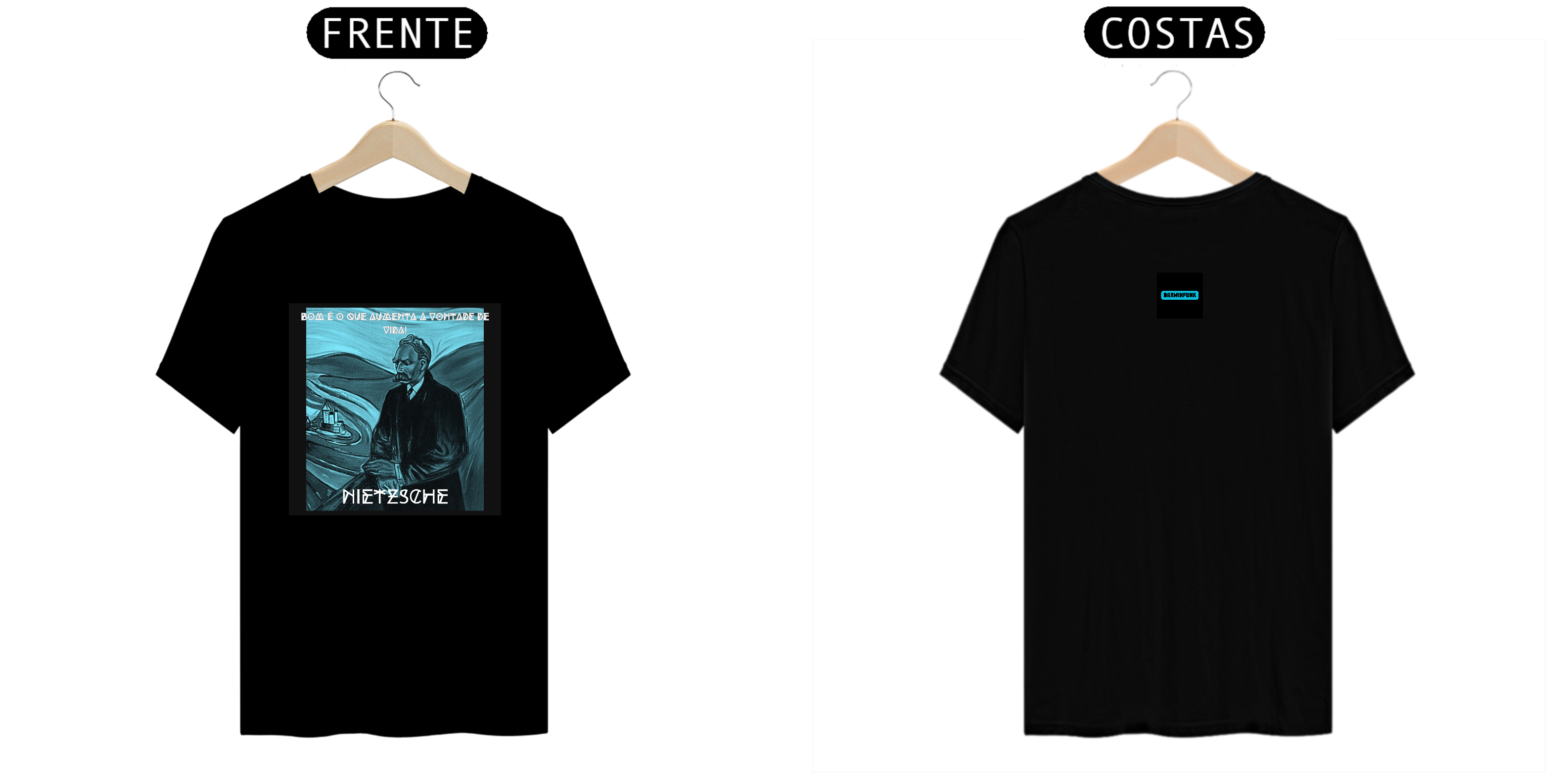 Darwinpunk; camiseta unissex, Nietzsche; Filosofia