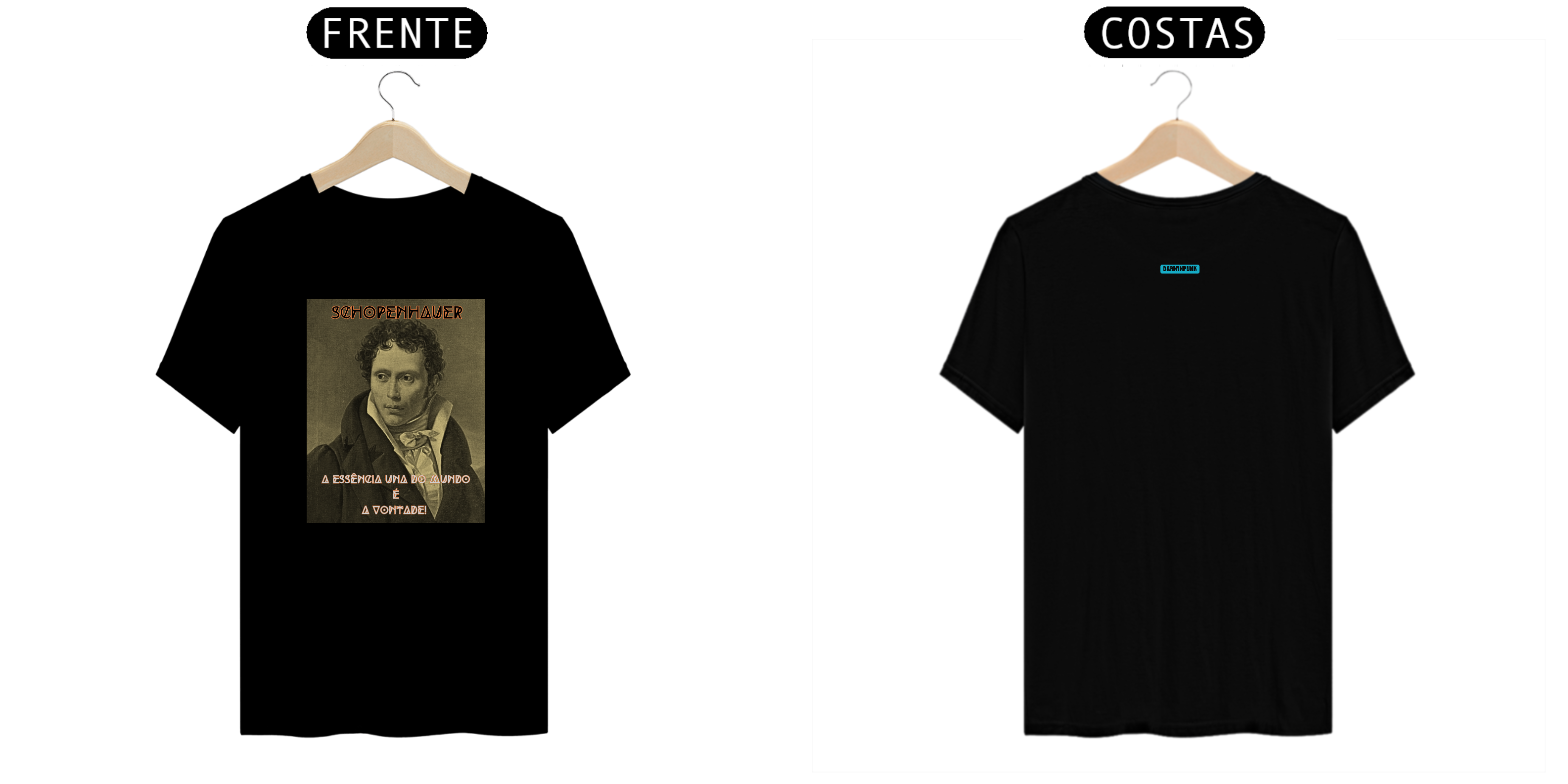 Darwinpunk; Camiseta; Filosofia; Schopenhauer