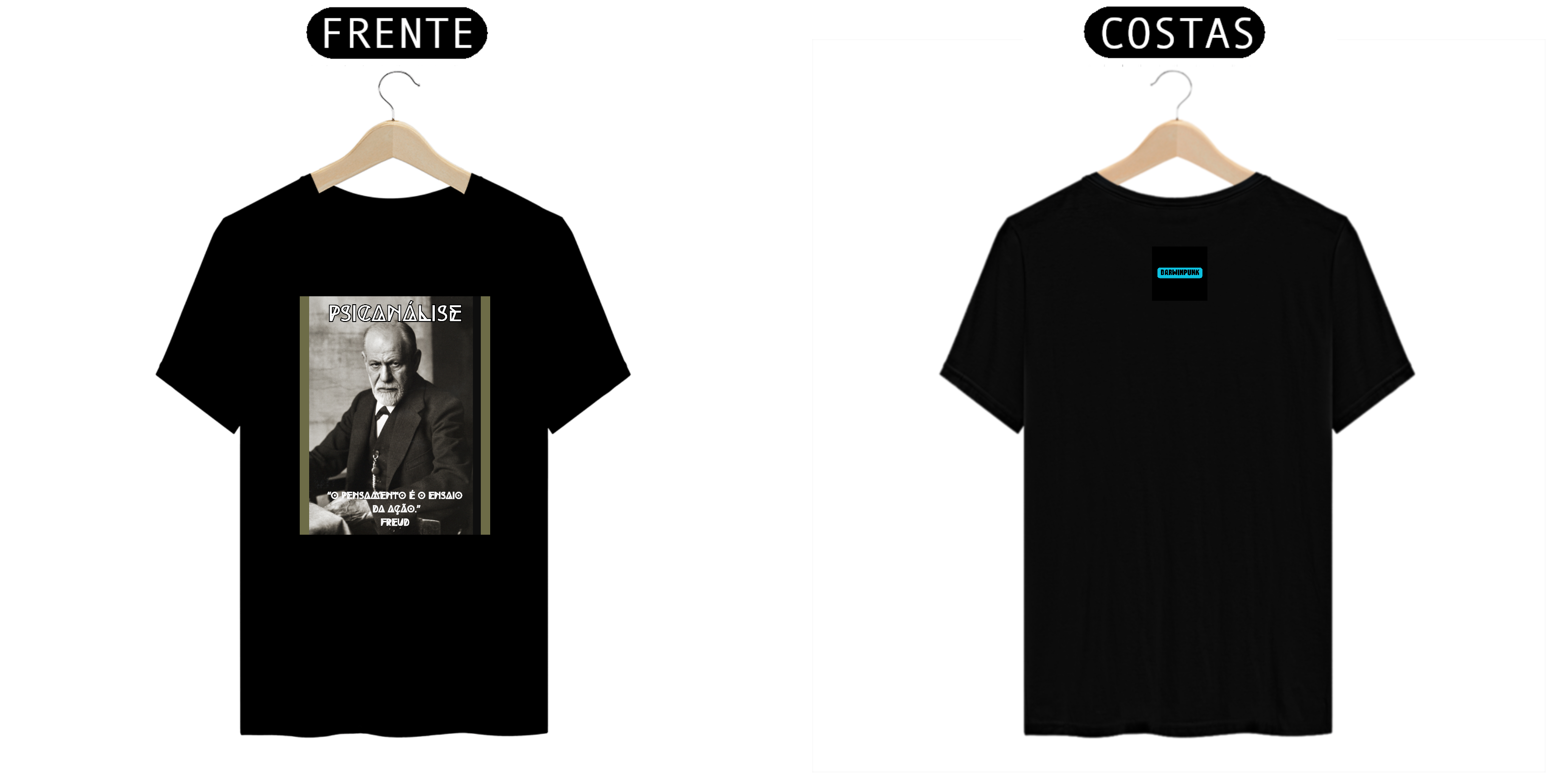 Darwinpunk; Camiseta Unissex; Psicanálise; Freud