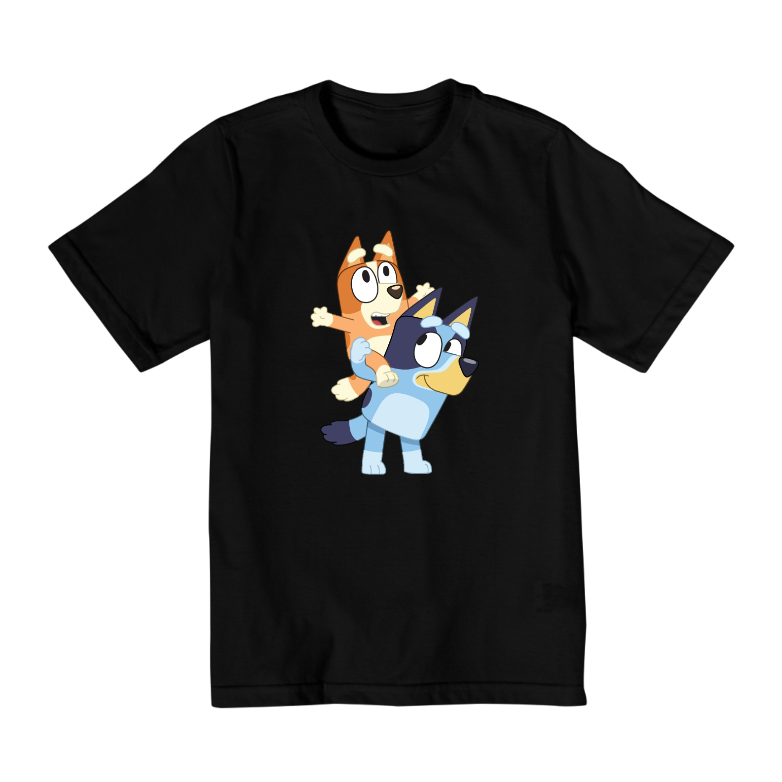 Nome do produto: Camiseta Infantil bluey e bingo Varias Cores