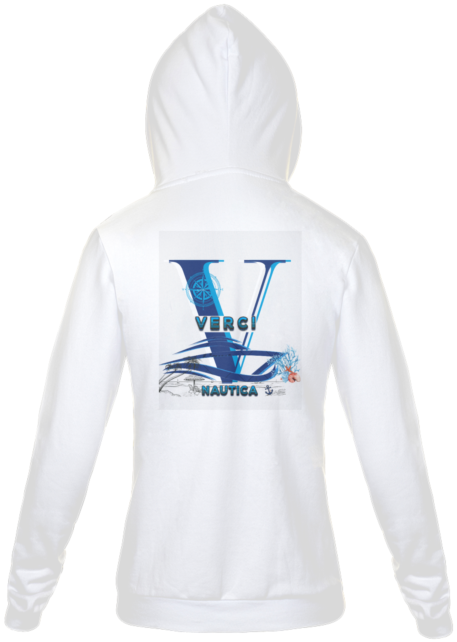 Jaqueta ziper VERCI Nautica Azul Yacht 3D