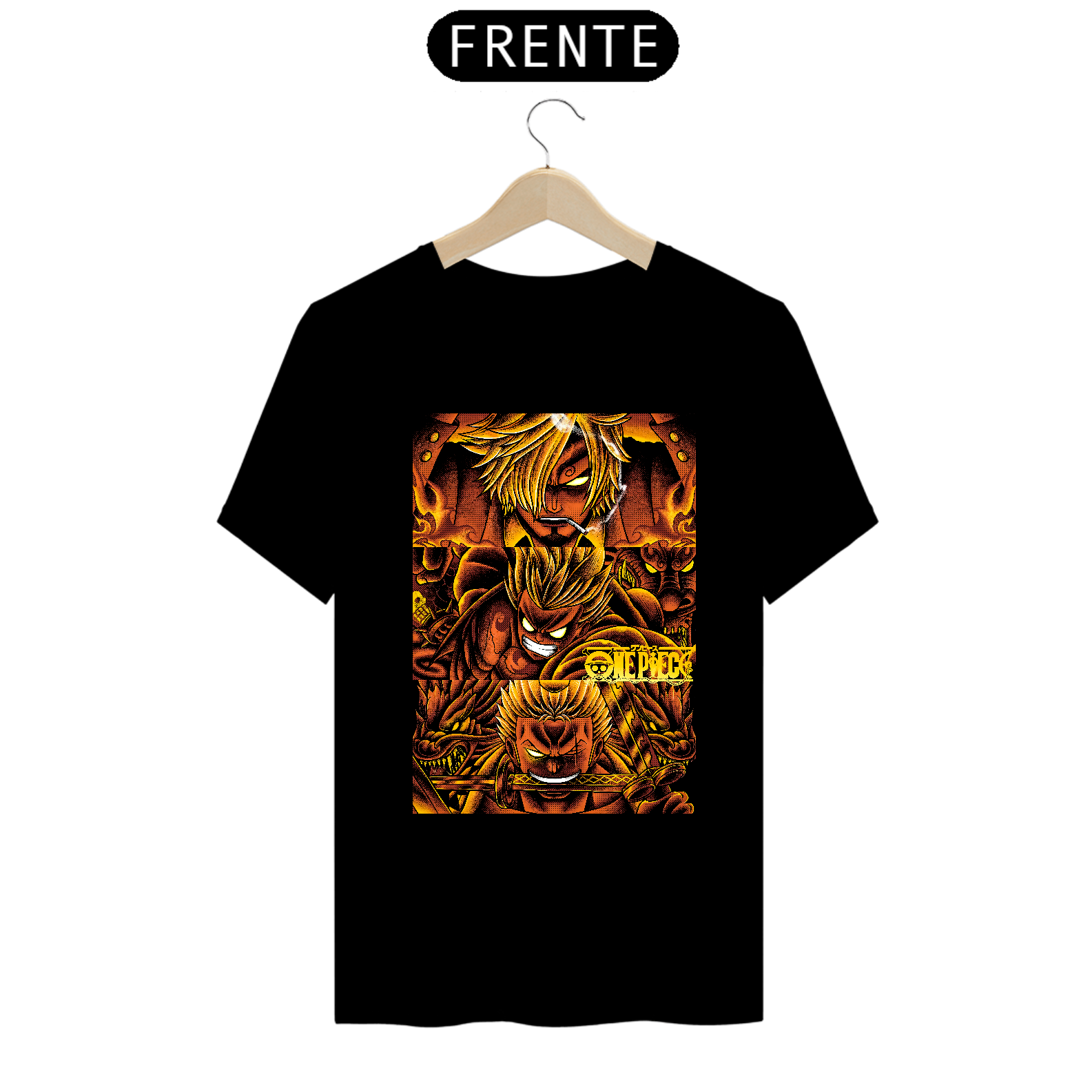 Camiseta One Piece - Trio Monstruoso