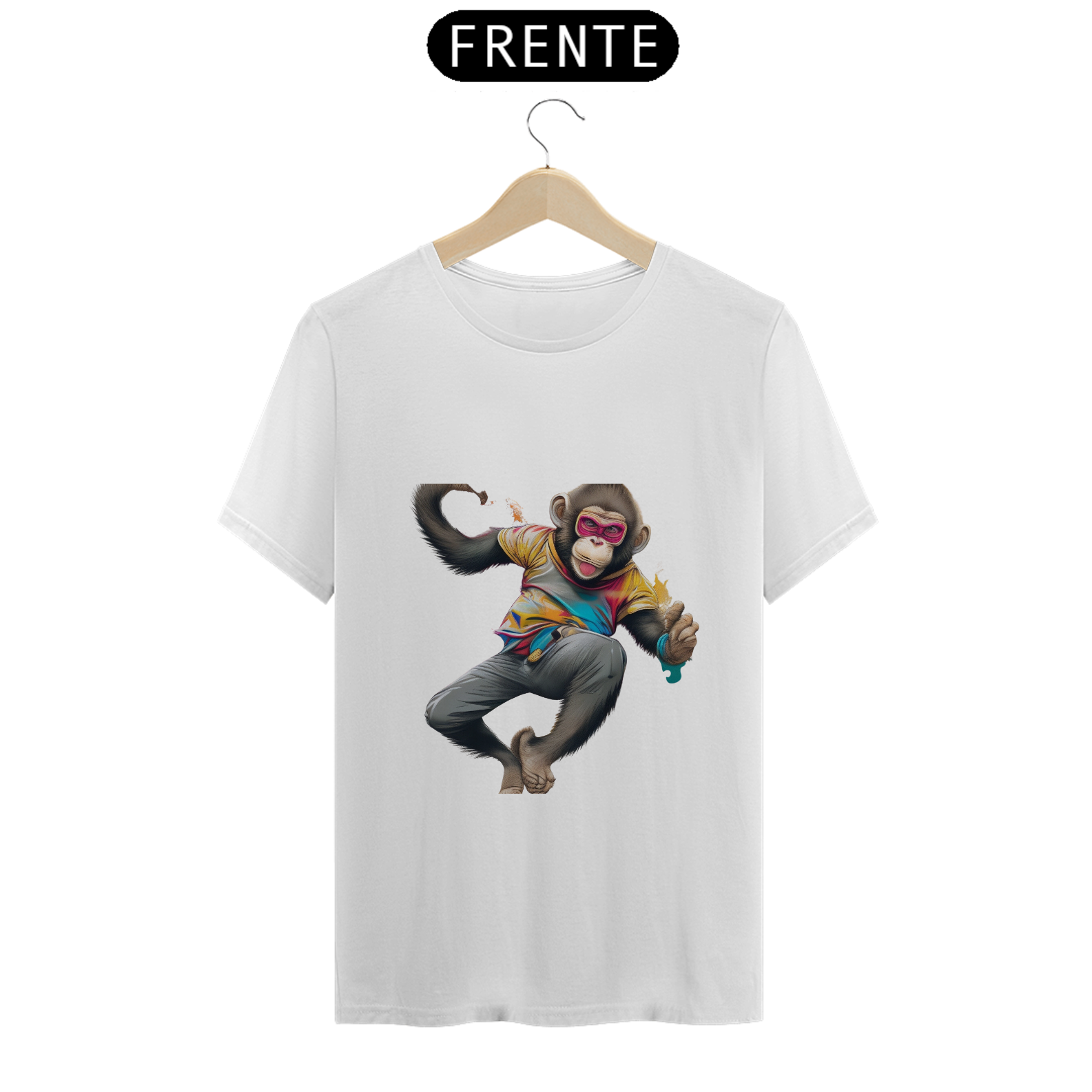 Nome do produto: Camiseta Masculina Macaco Ninja