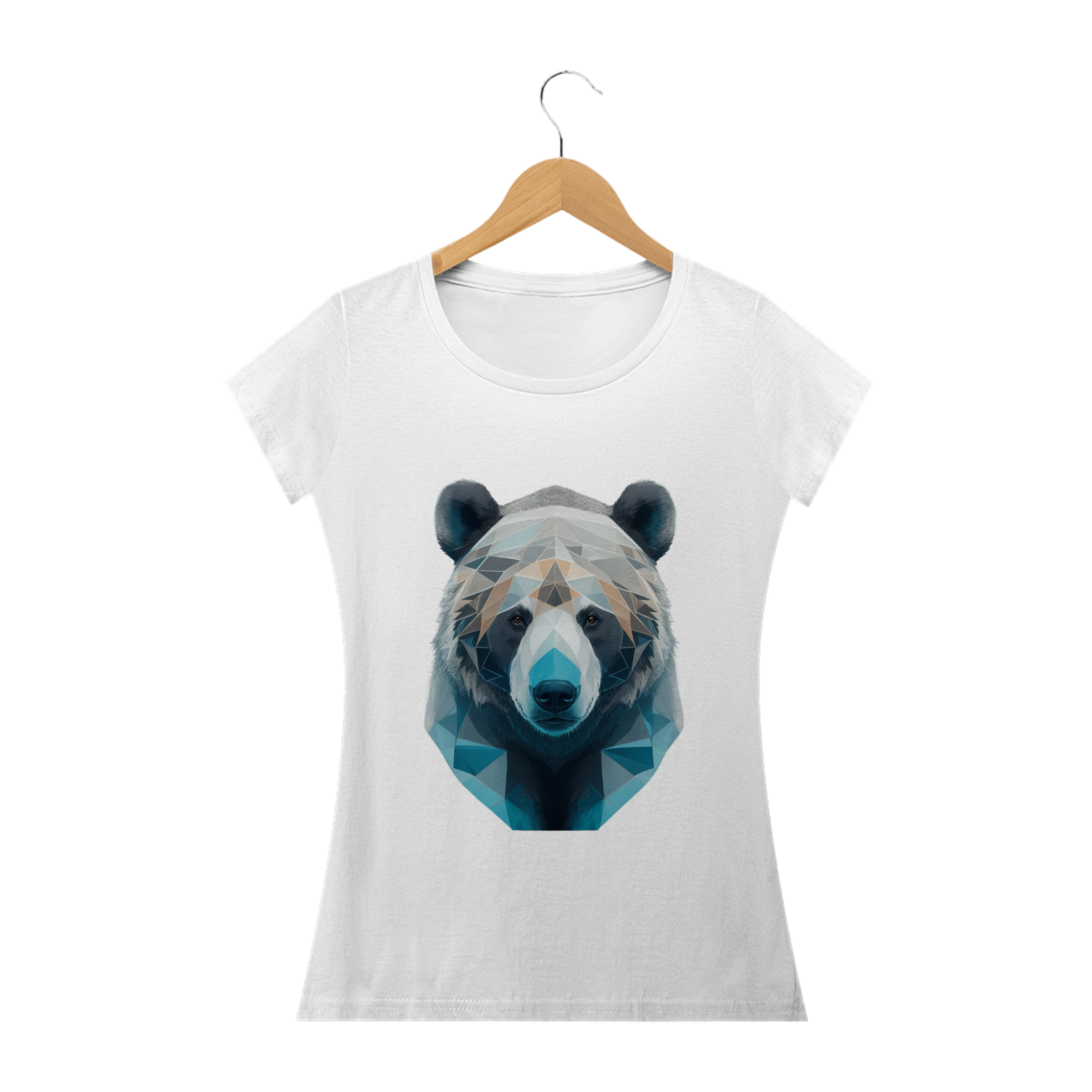 Camiseta Feminina Baby Long Urso California
