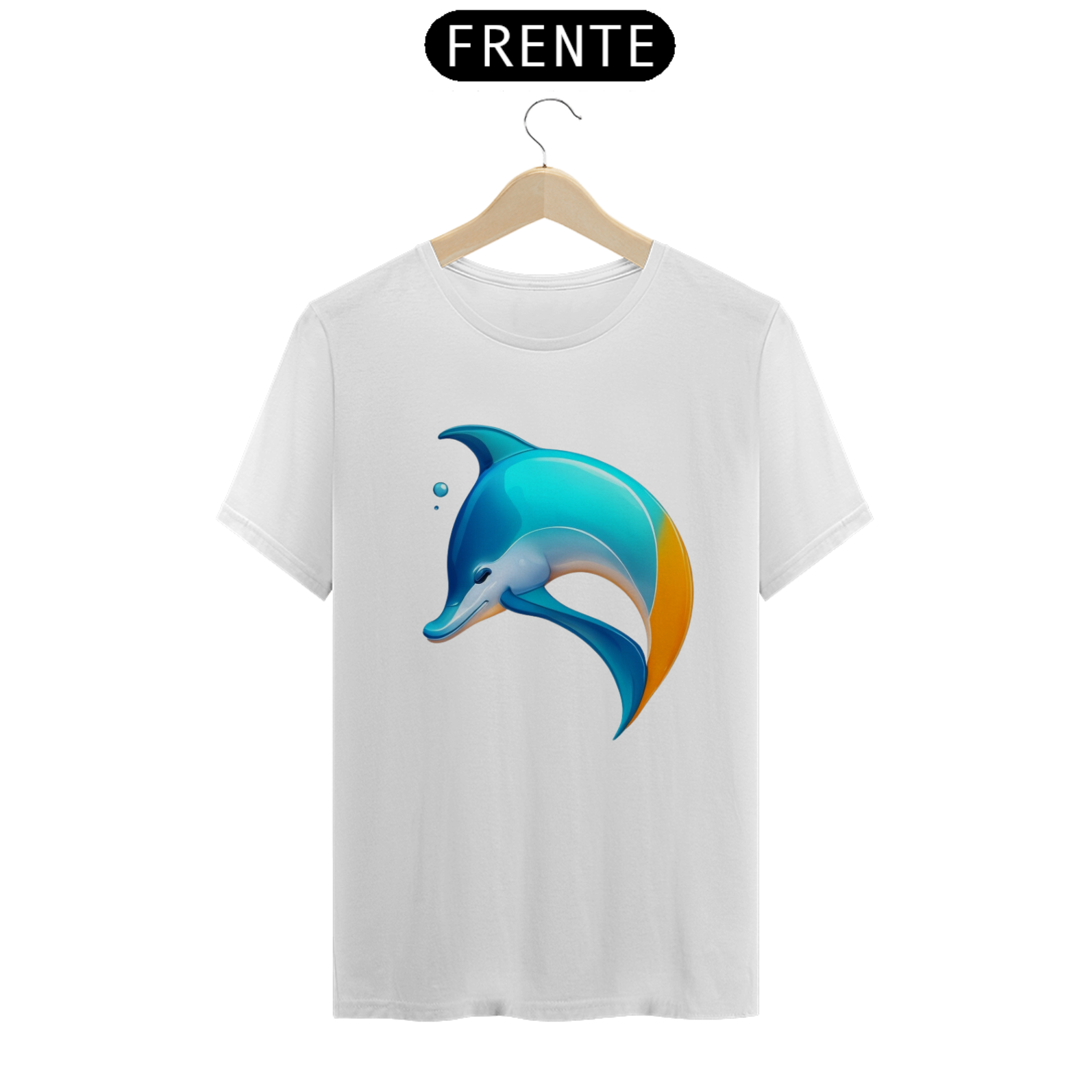 Camiseta Masculina Golfinho Logo