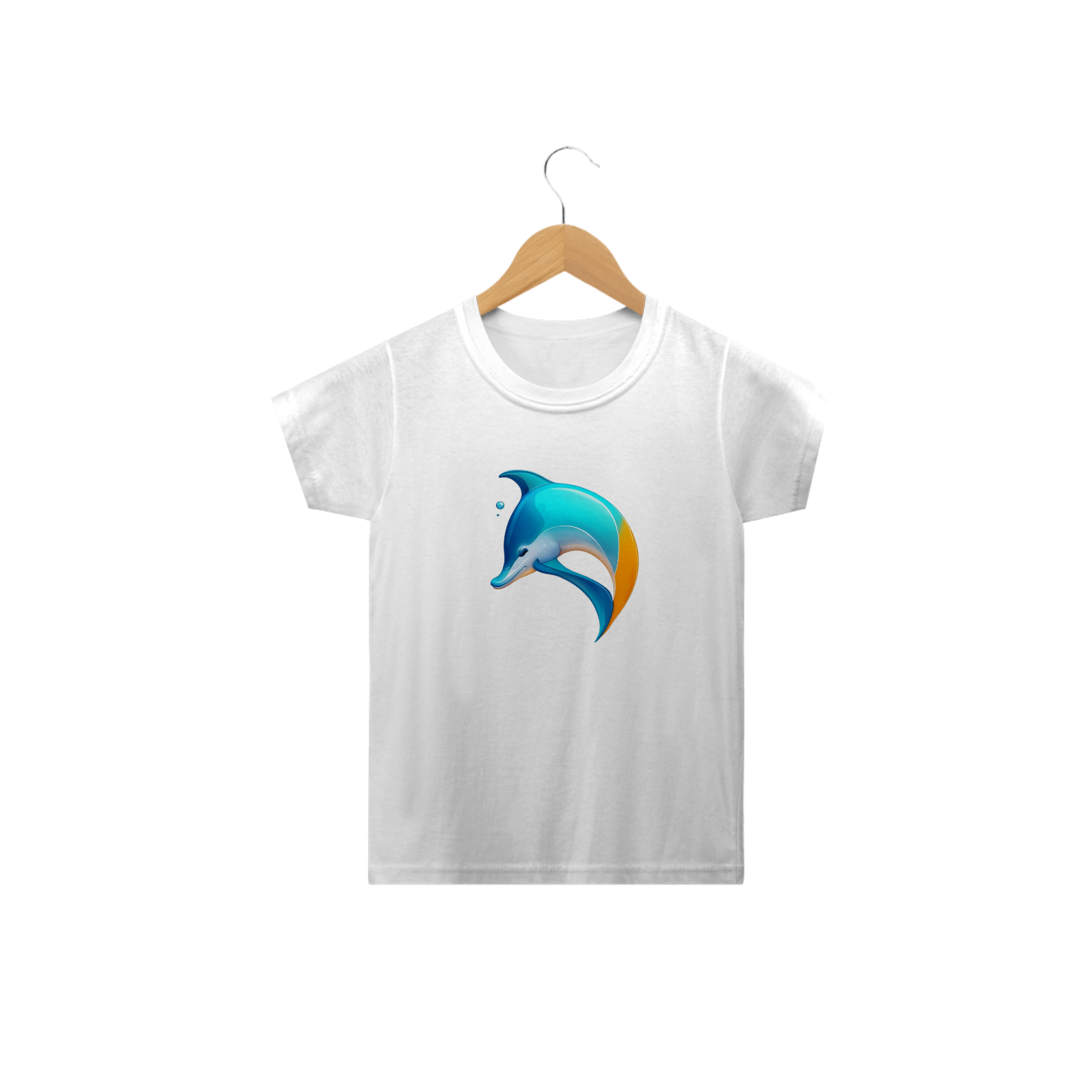 Camiseta Infantil Golfinho Logo