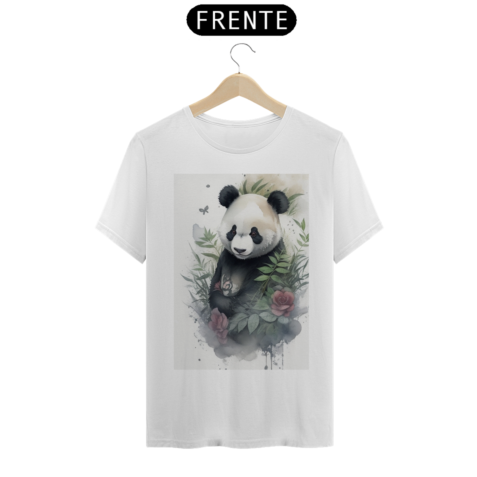 Camiseta Masculina Panda Love