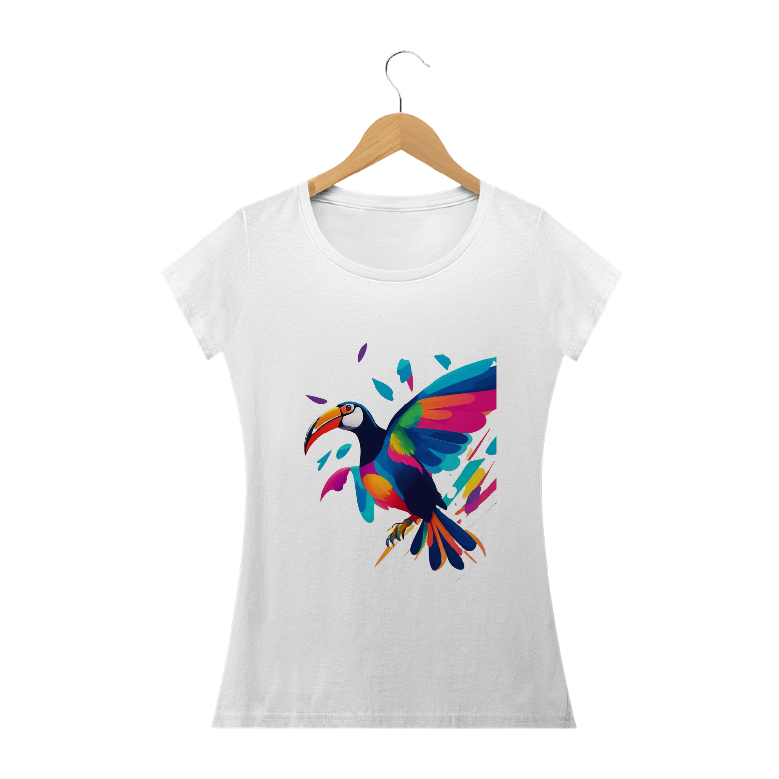 Camiseta Feminina Baby Look Tucano Carioca