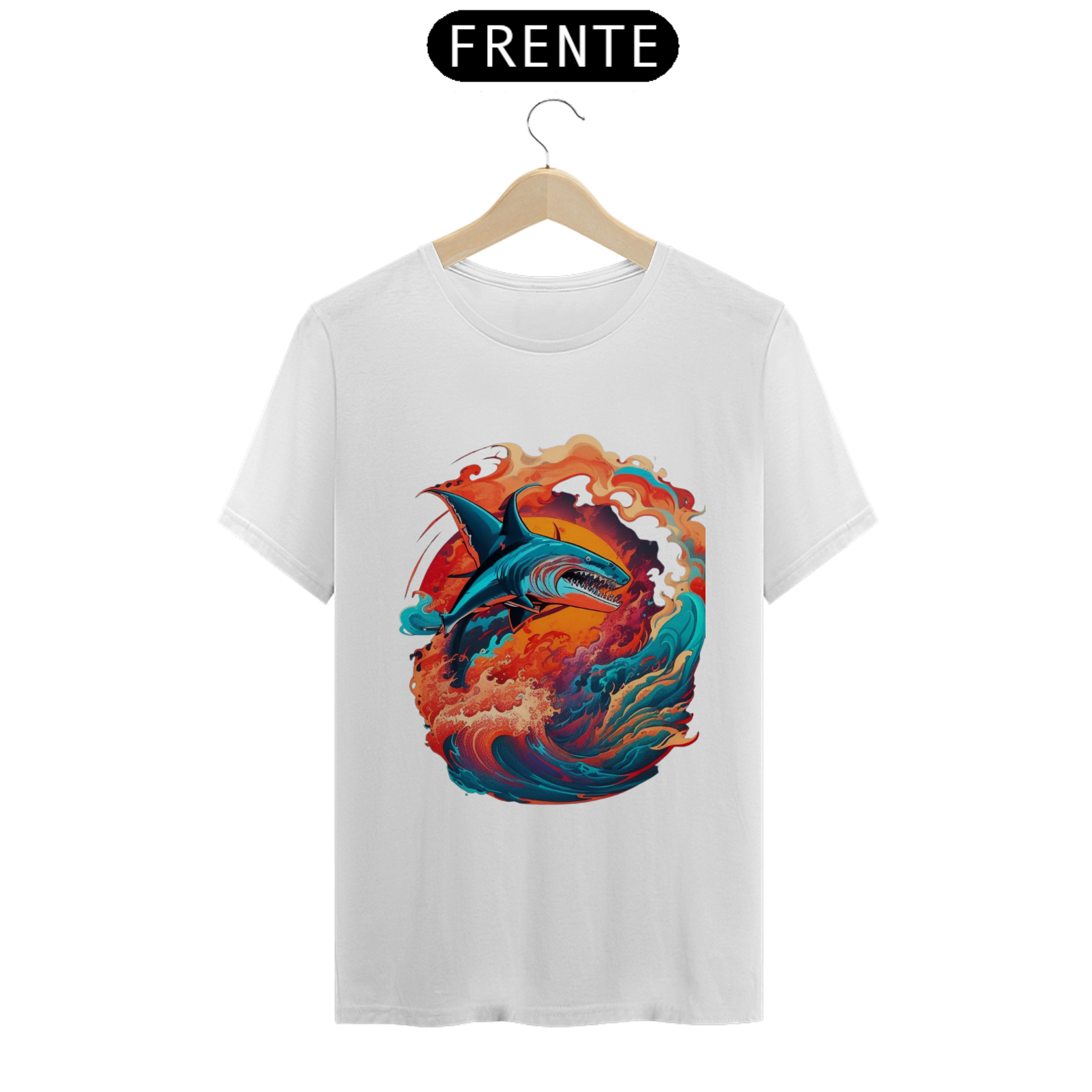 Camiseta Masculina Ataque do Tuburão