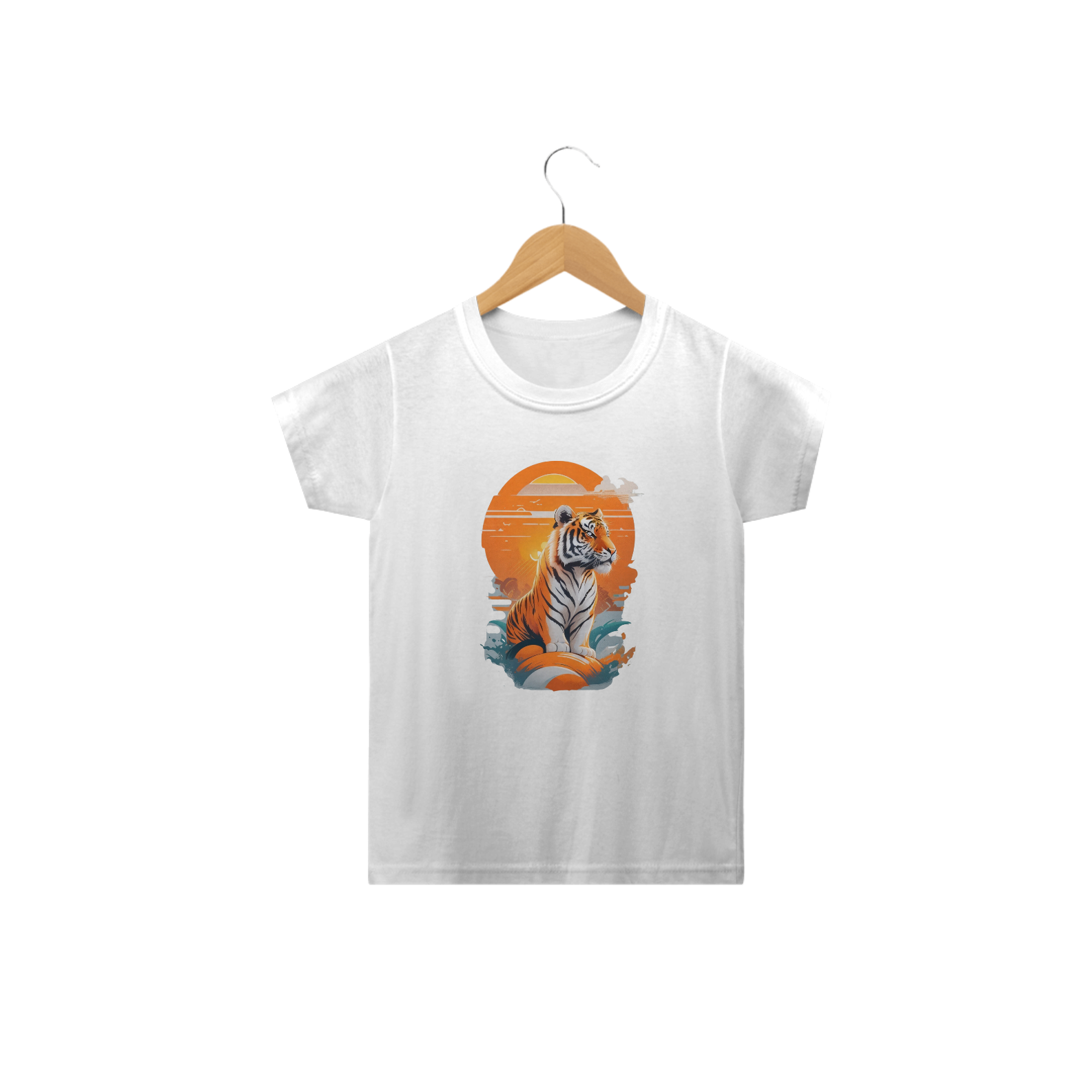 Camiseta Infantil Tigre Solar