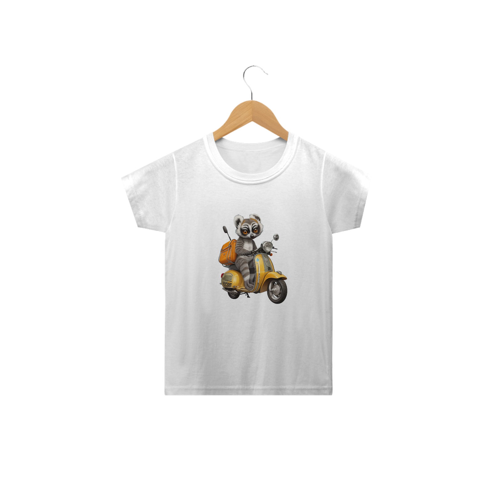 Camiseta Infantil Guaxinim Motoqueiro