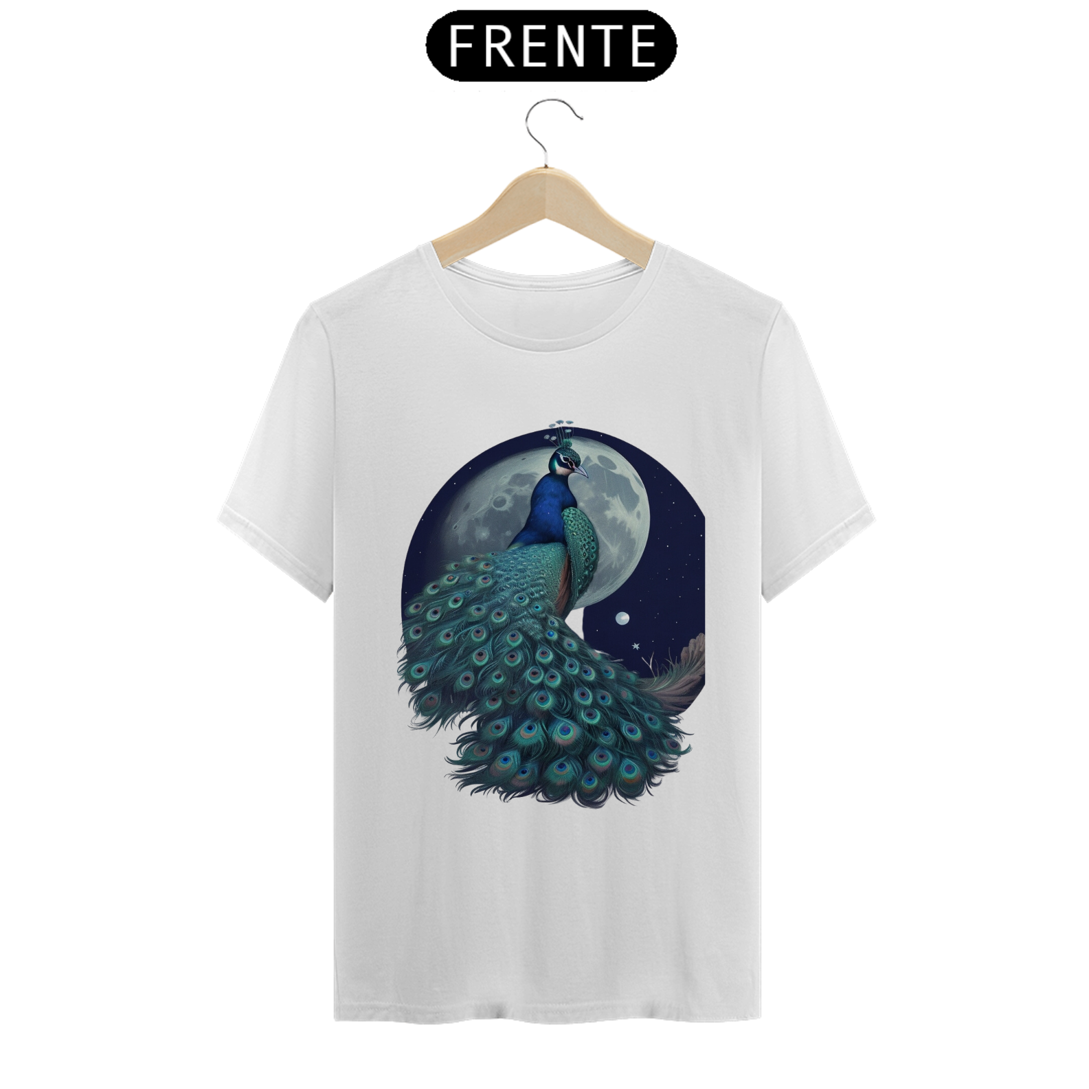 Camiseta Masculina Pavão da Meia Noite