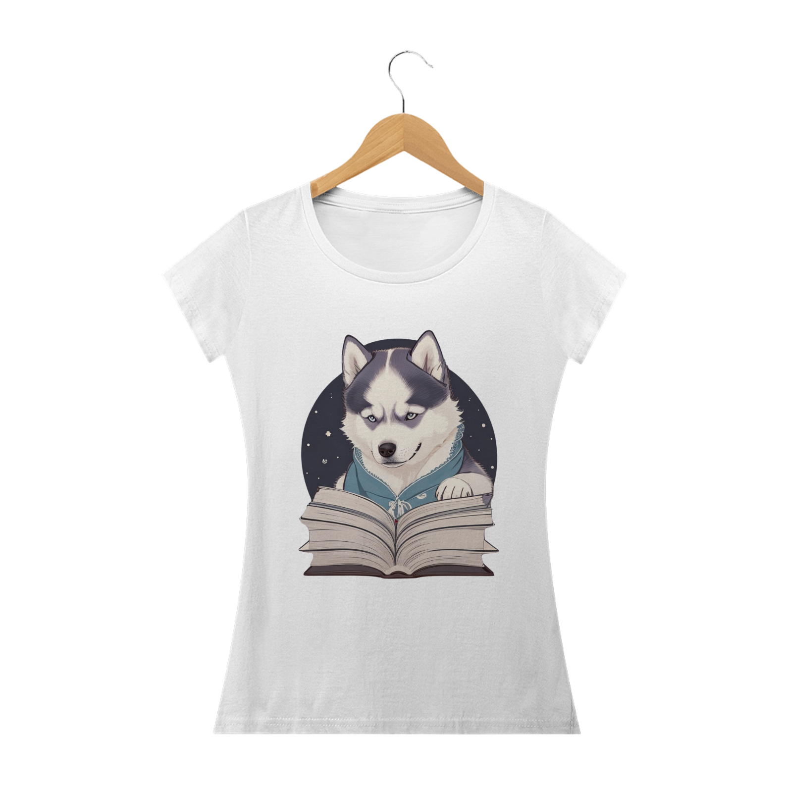 Camiseta Feminina Baby Look Rusky Nerd