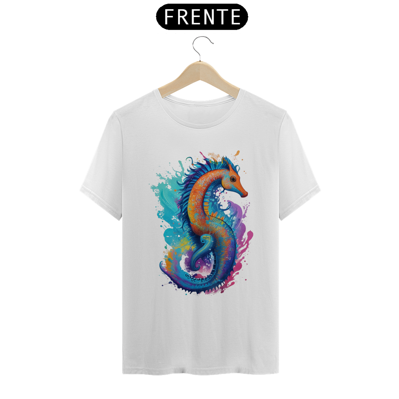 Camiseta Masculina Cavalo Marinho Gradiente