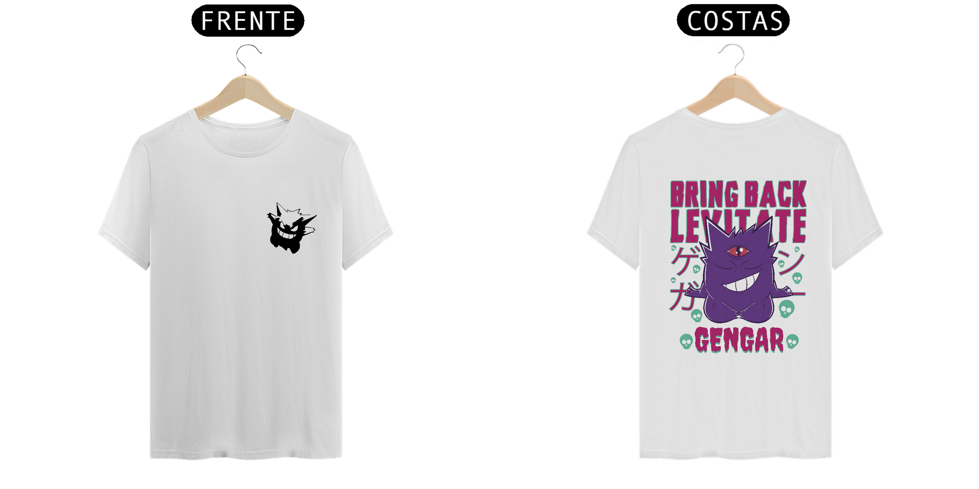 CAMISETA FRENTE E COSTAS GENGAR V1