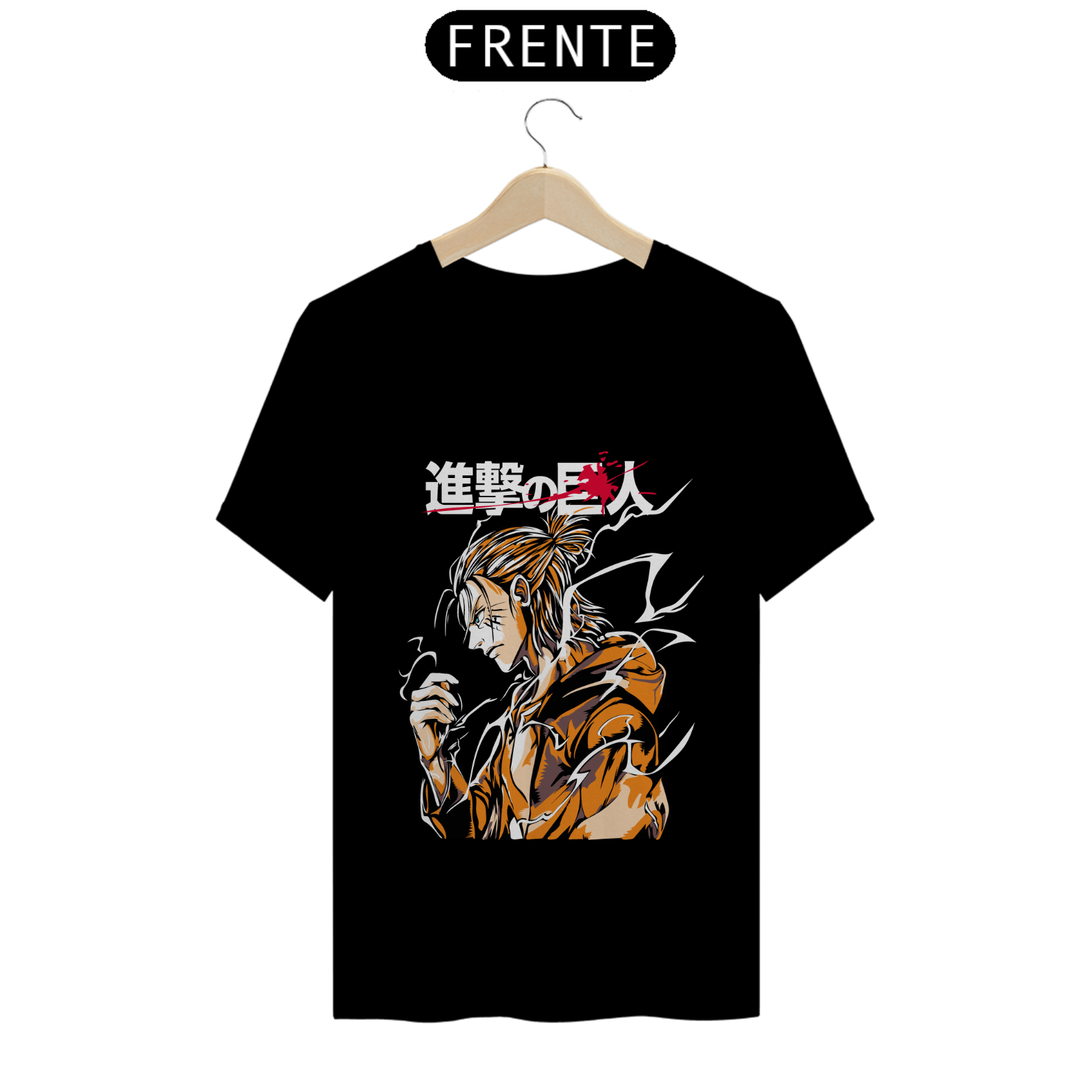 CAMISETA PRETA EREN YEAGER