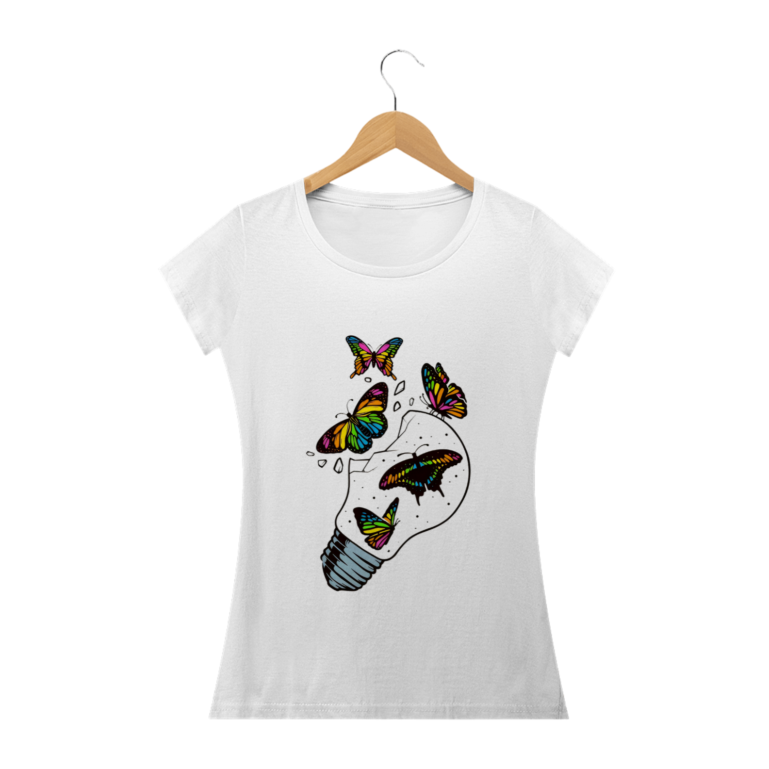 Camisa Feminina Baby long classic - butterfly