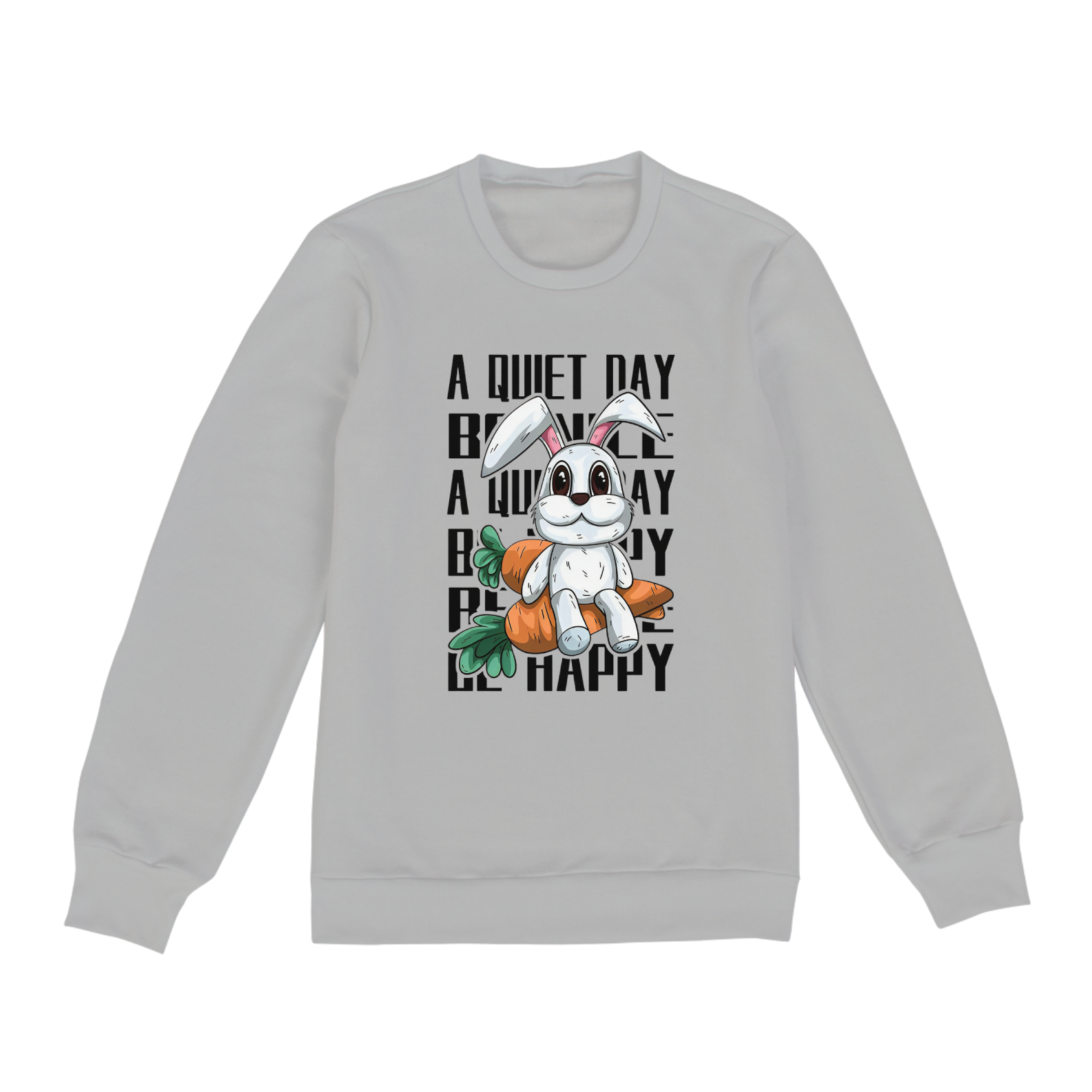 Blusa Moletom Fechado Unissex - Estampa Coelho 