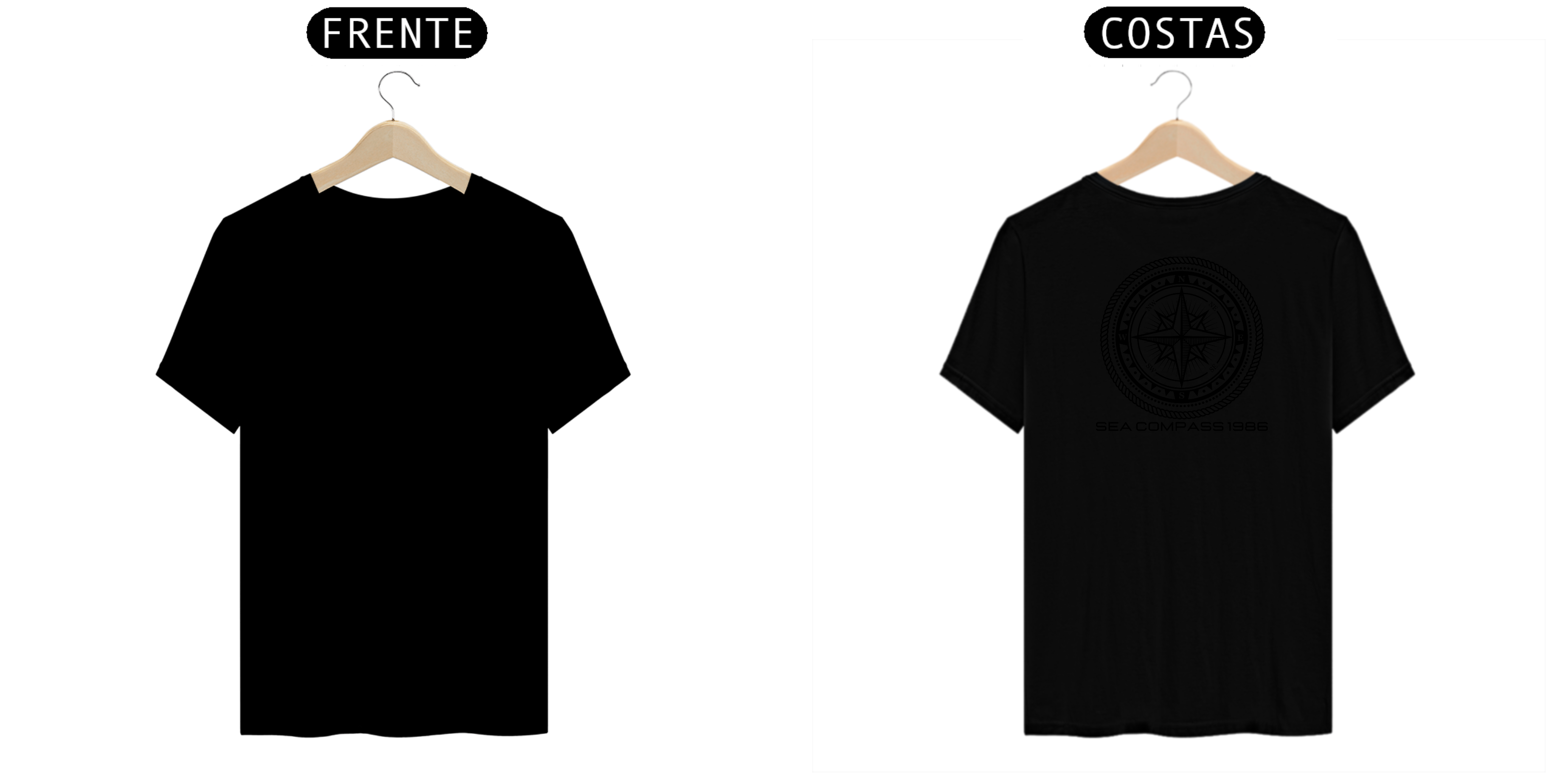 camiseta rosas do ventos