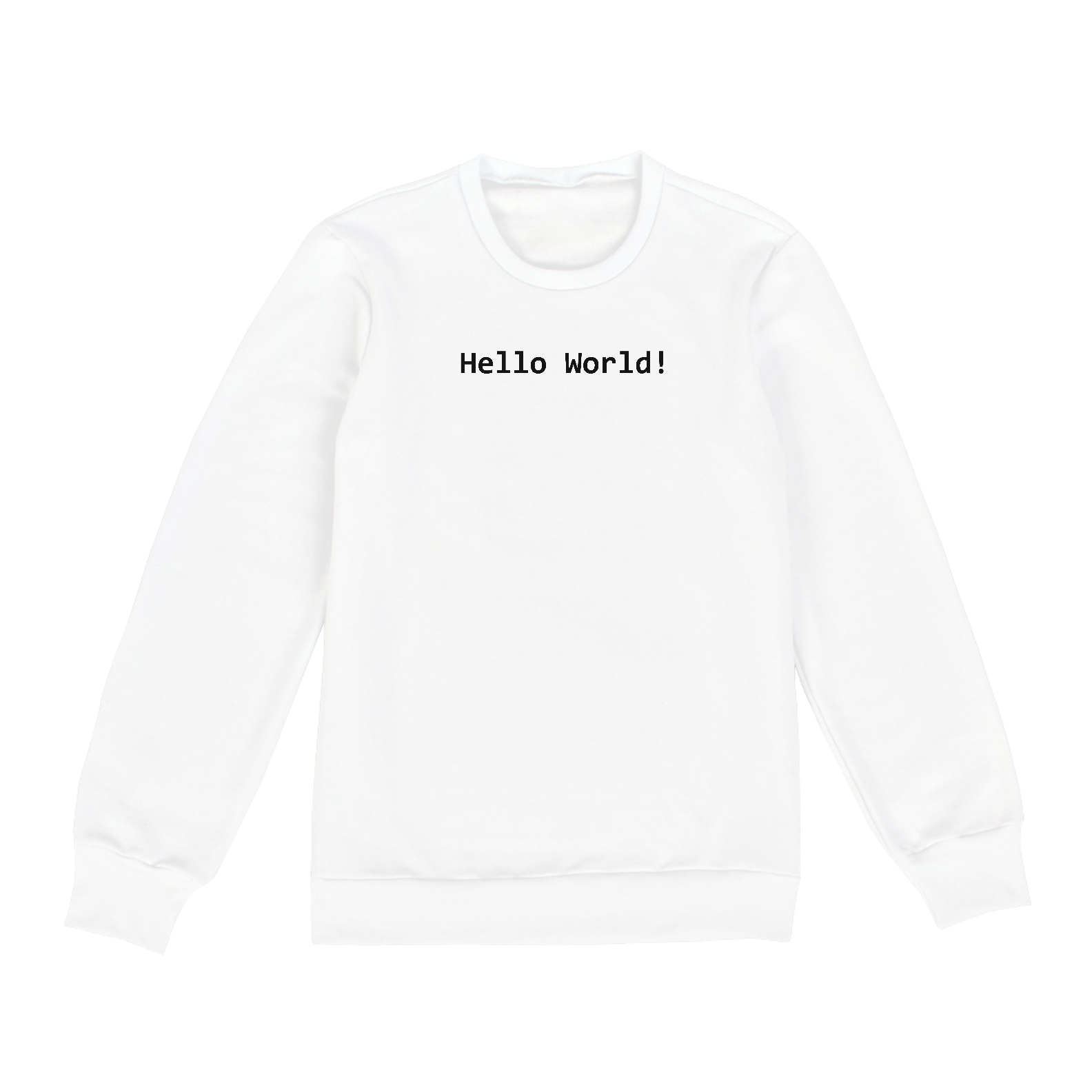 Moletom Hello World Branco