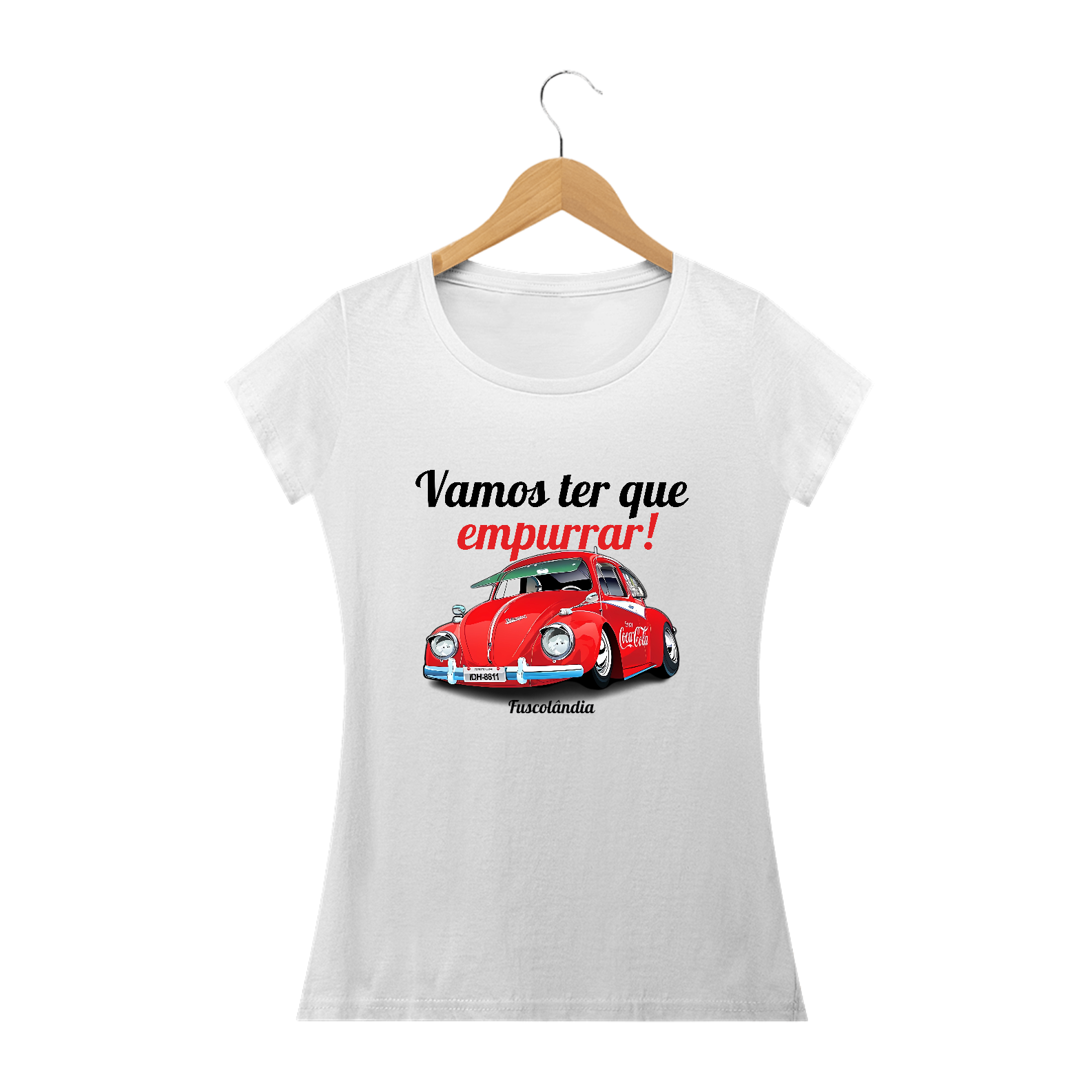 Camiseta Feminina Baby Long Prime - Vamos Ter Que Empurrar - Branca - est2