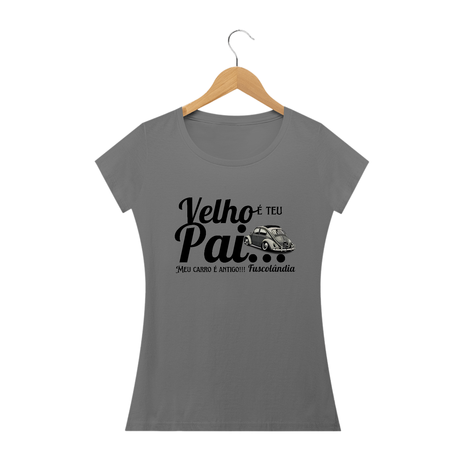 Camiseta Feminina Baby Long Estonada - Meu Carro É Antigo