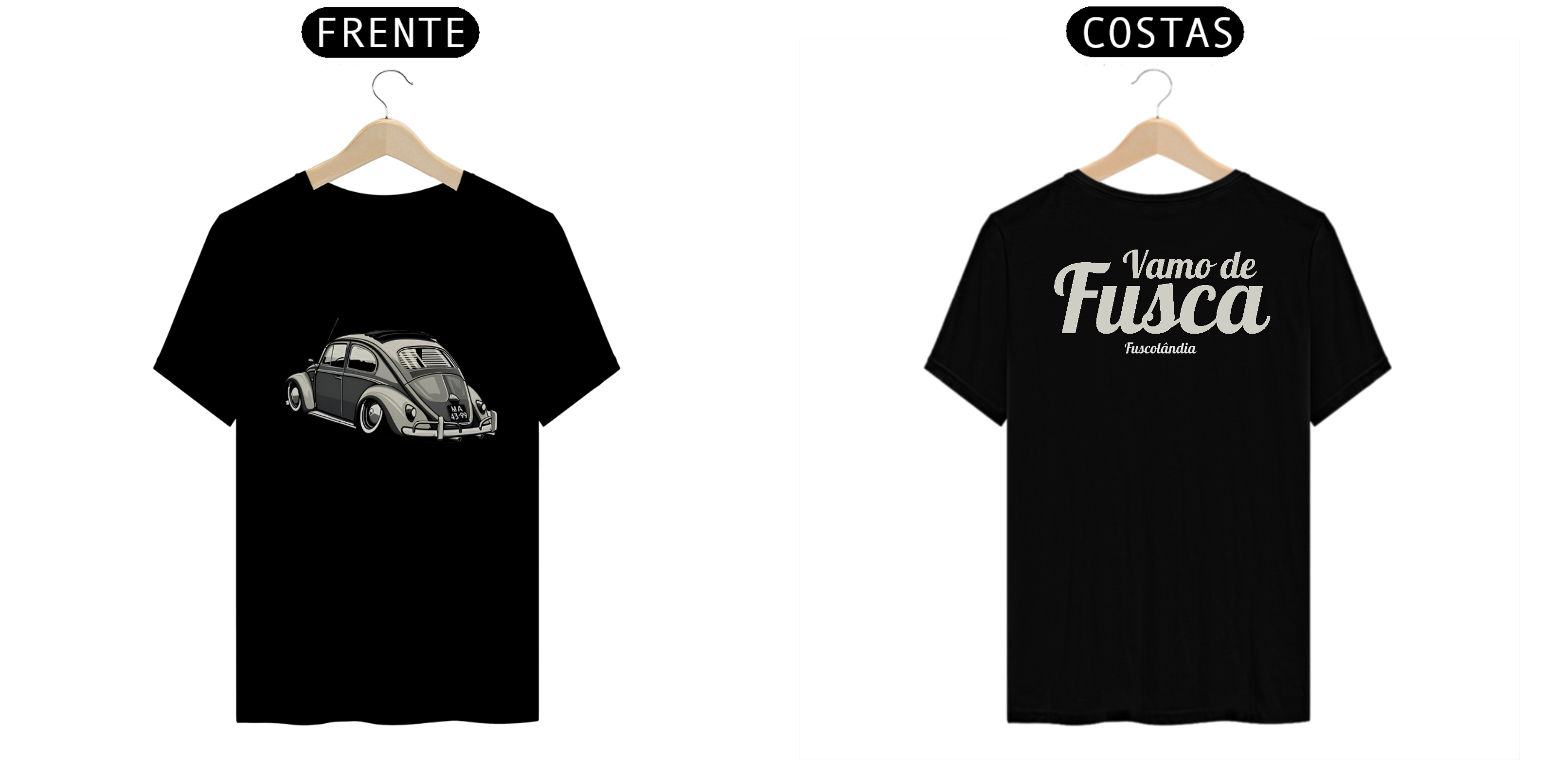 Camiseta Masculina Quality - Vamo de Fusca