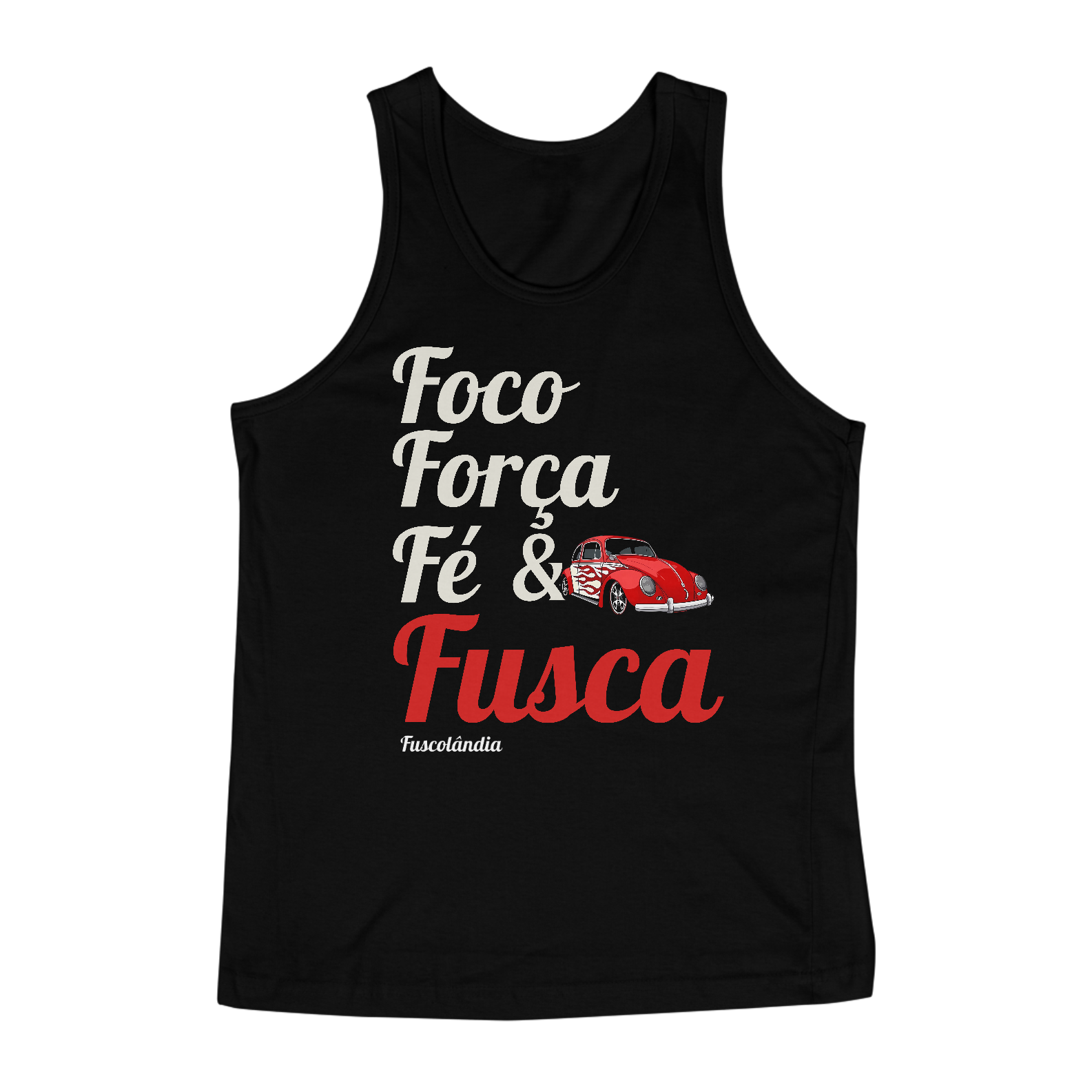 Regata - Foco Força Fé & Fusca - Preta - est 2