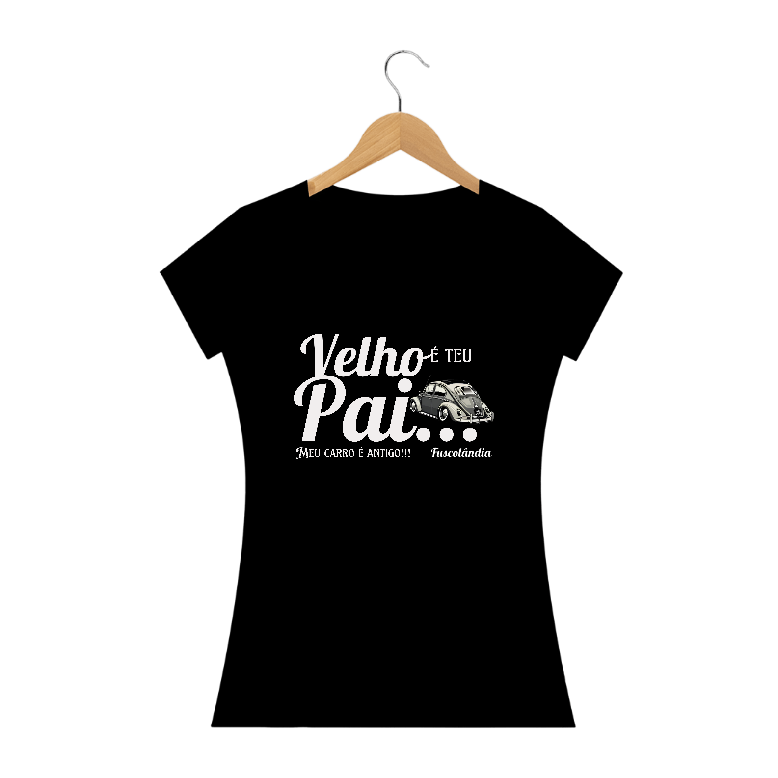 Camiseta Feminina Baby Long Quality - Meu Carro é Antigo -