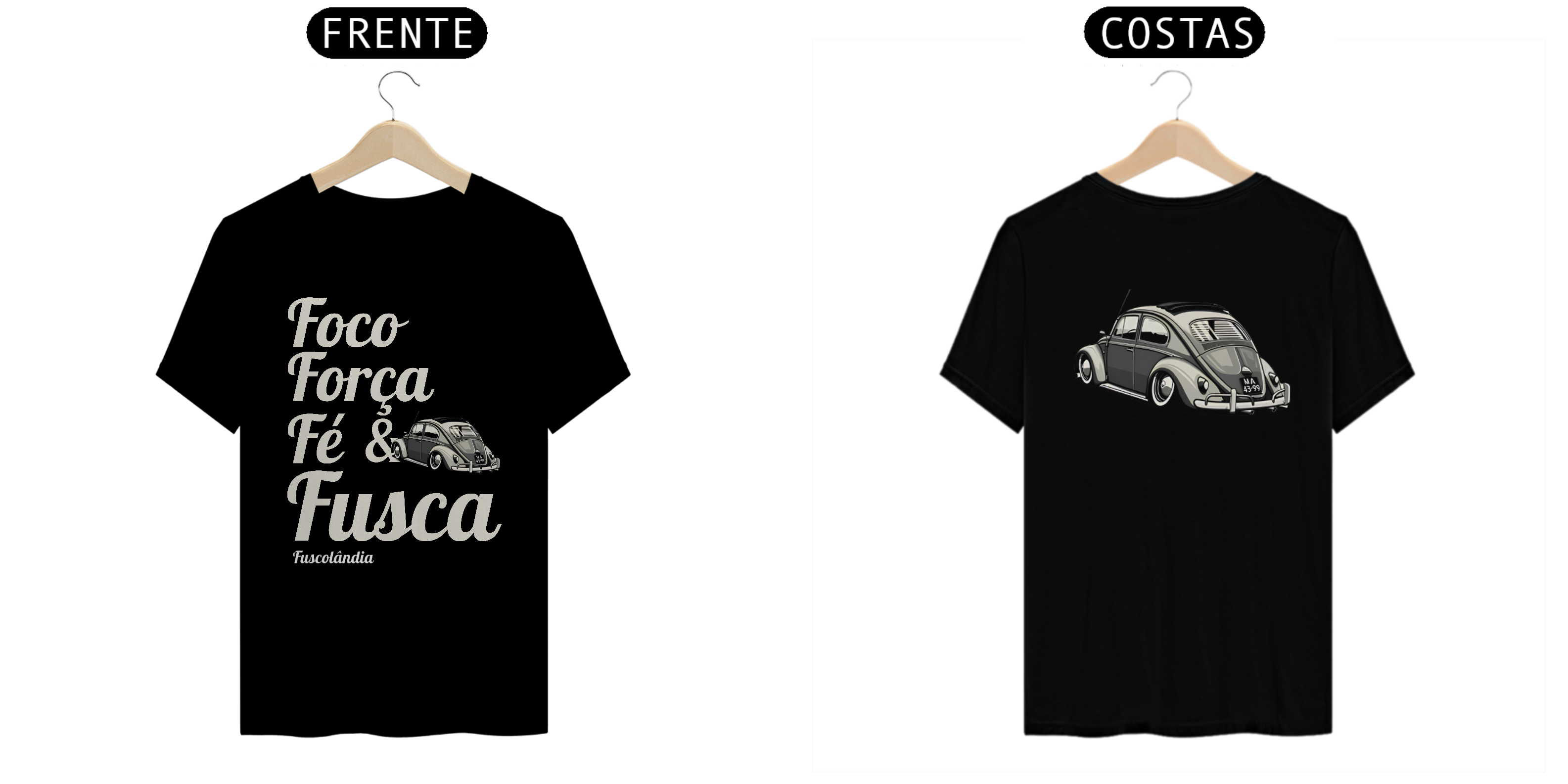 Camiseta Quality Masculina - Foco Força & Fé -