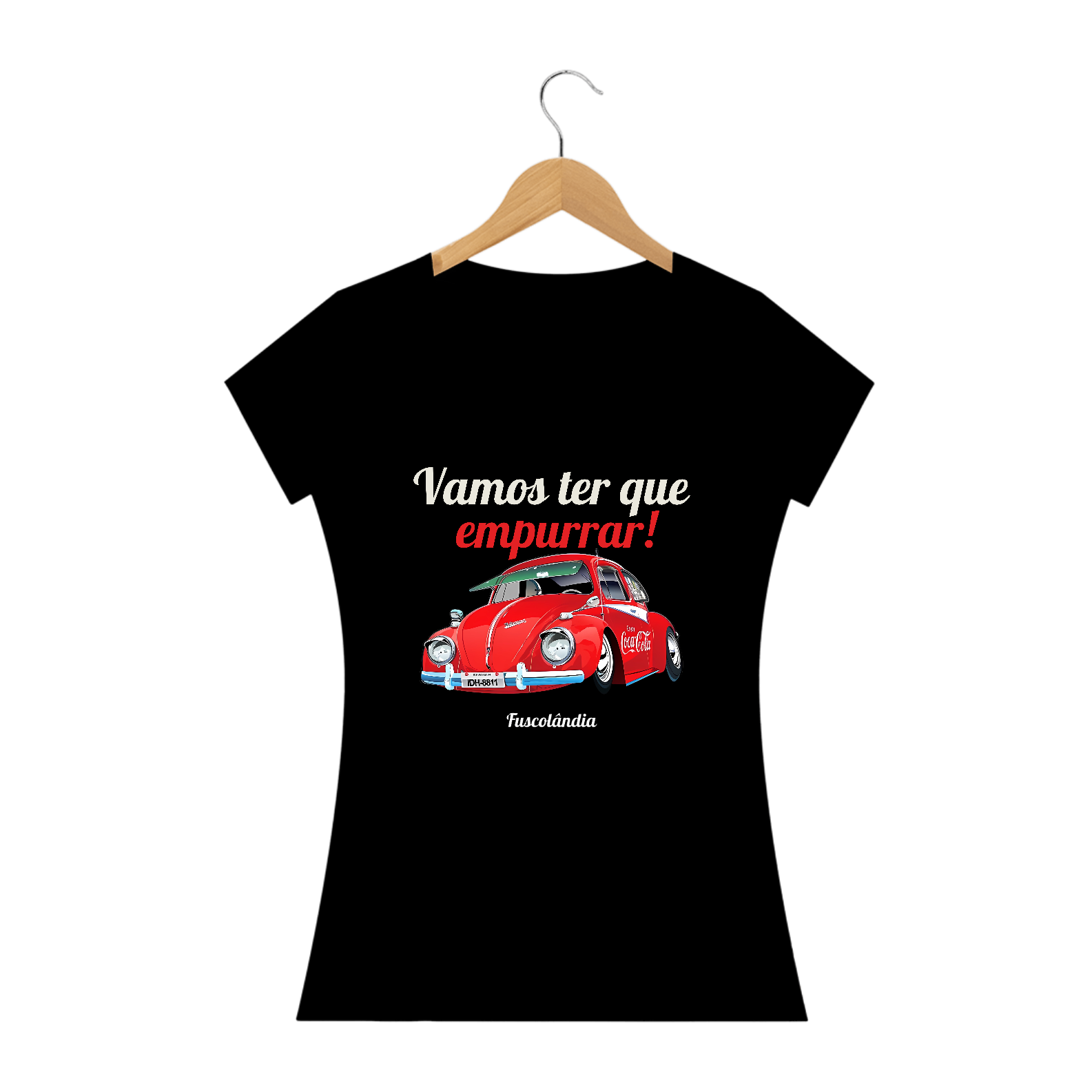 Camiseta Feminina Baby Long Prime - Vamos Ter Que Empurrar - Preta - est2