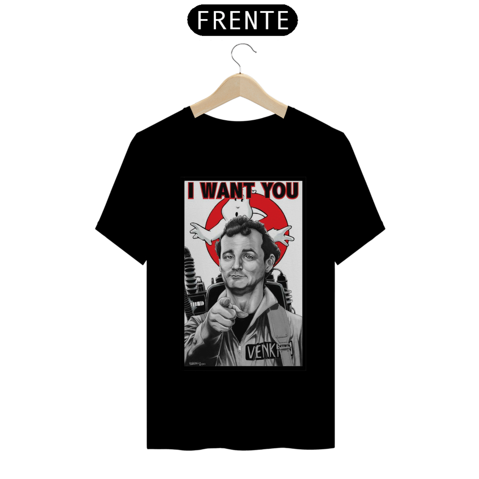 Nome do produto: Camiseta Caça-Fantasmas