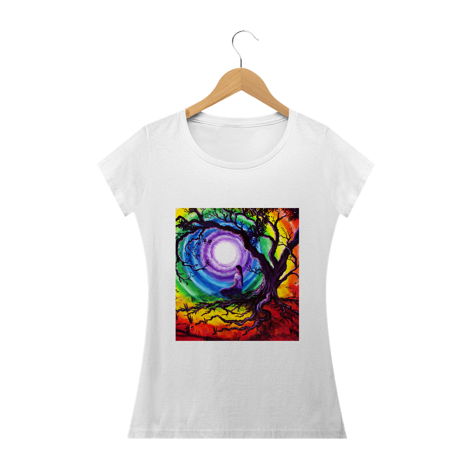 Camiseta feminina árvore da vida