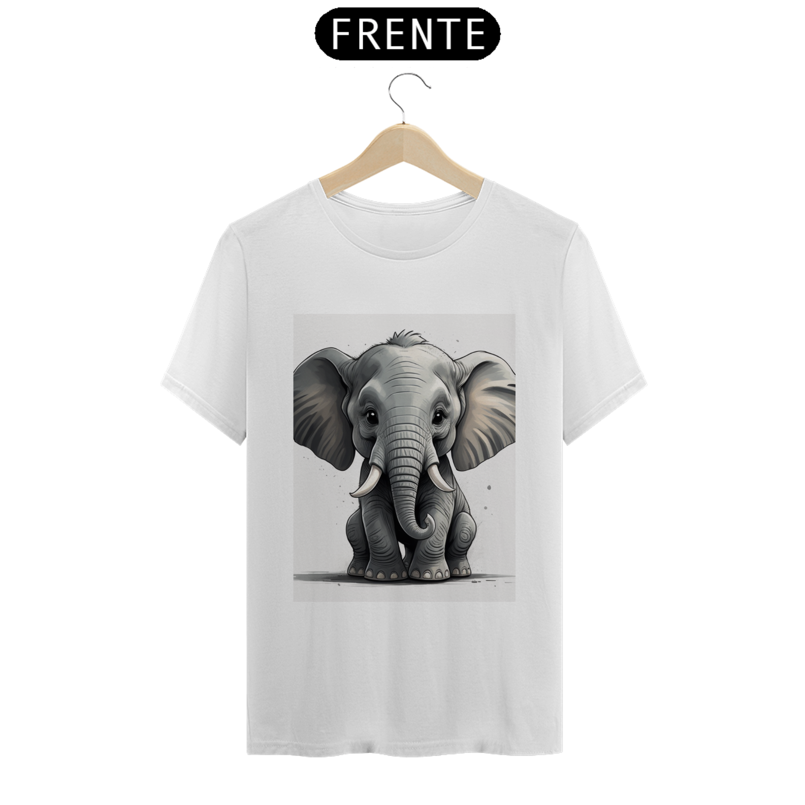 Camiseta elefante estilizado - masculina